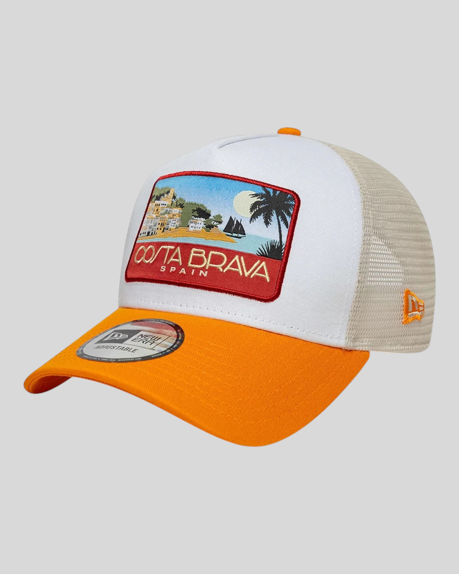Cappello Con Visiera 9Forty A-Frame Trucker Costa Brava Arancione 60856281 New Era