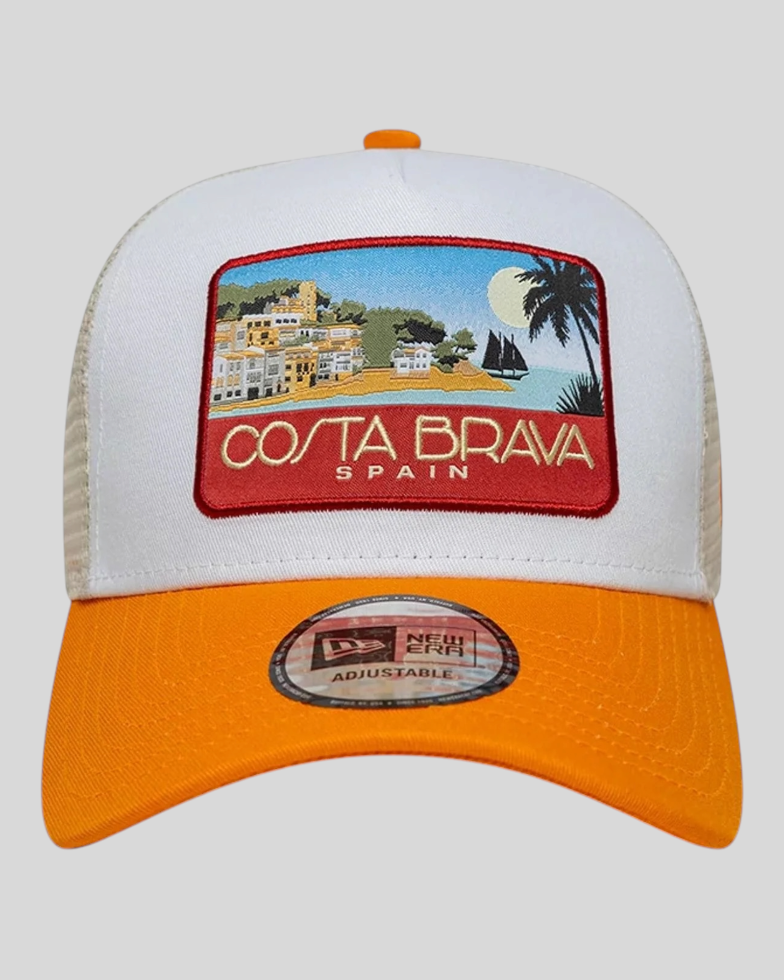 Cappello Con Visiera 9Forty A-Frame Trucker Costa Brava Arancione 60856281 New Era