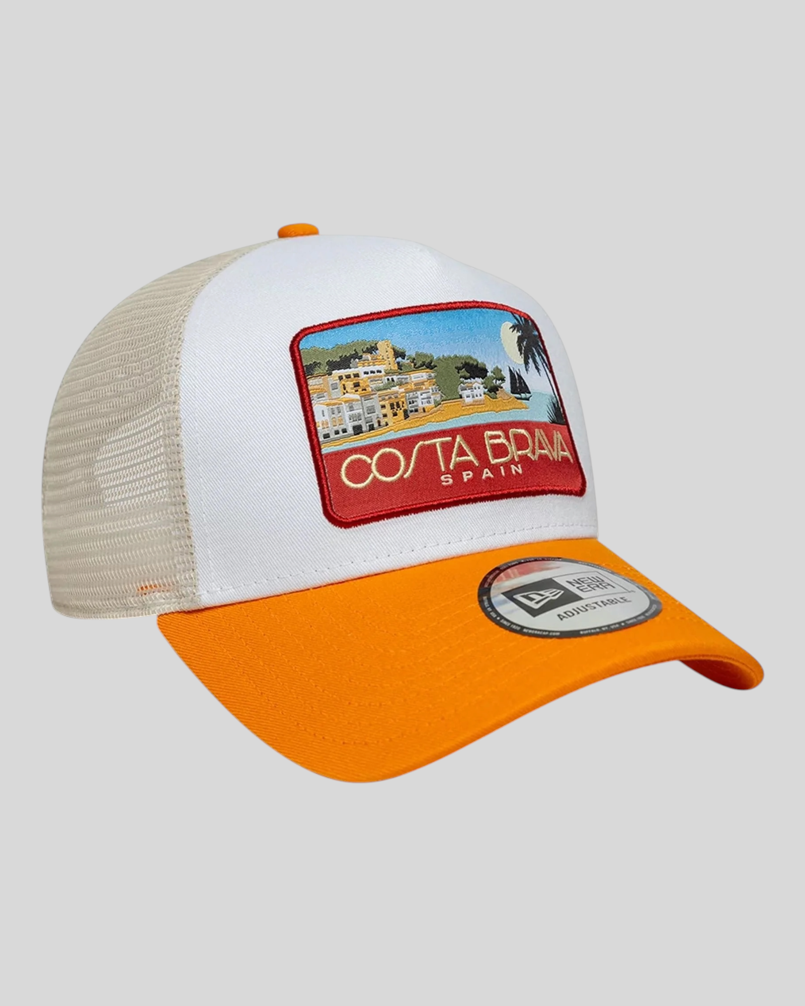 Cappello Con Visiera 9Forty A-Frame Trucker Costa Brava Arancione 60856281 New Era