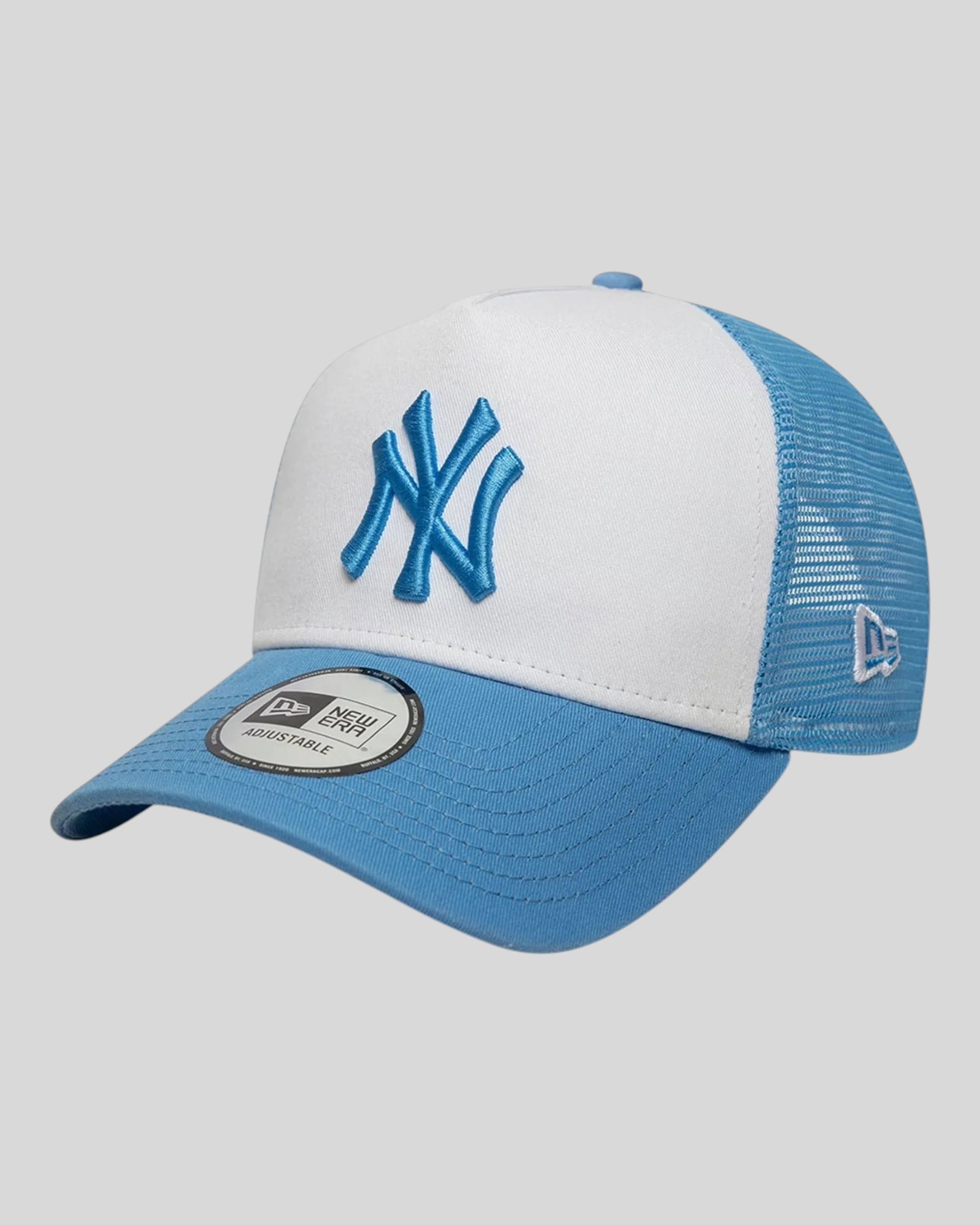Cappello Con Visiera 9Forty A-Frame Trucker New York Yankees MLB League Celeste Pastello 60856282 New Era
