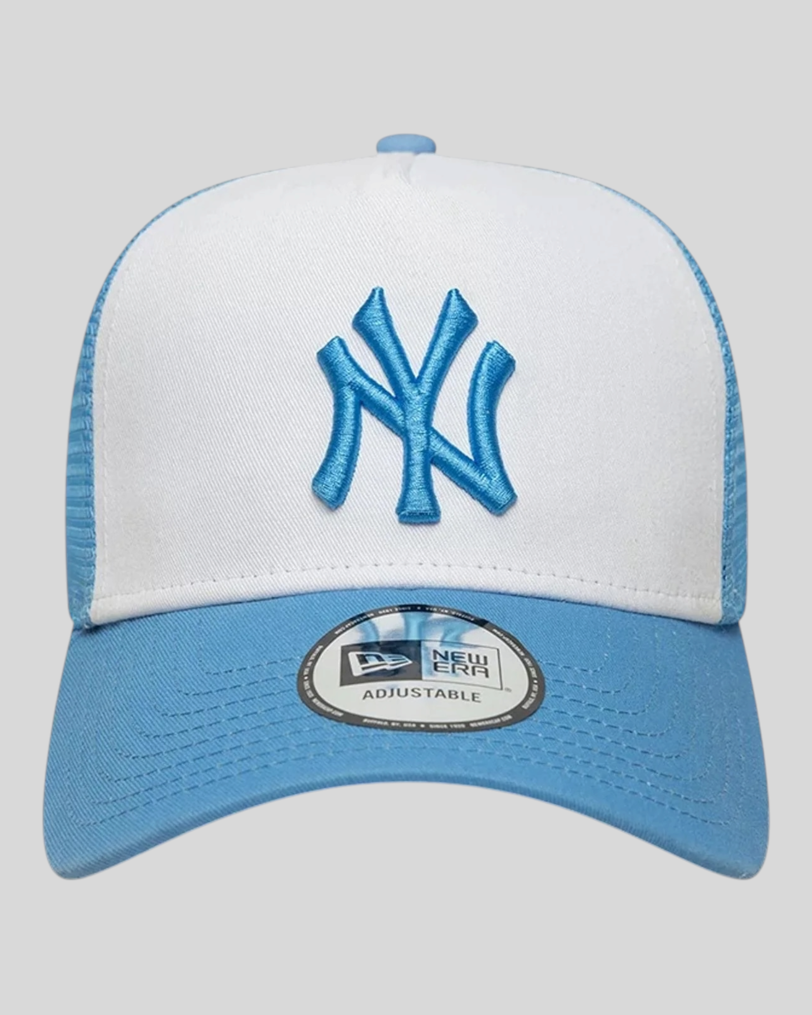 Cappello Con Visiera 9Forty A-Frame Trucker New York Yankees MLB League Celeste Pastello 60856282 New Era