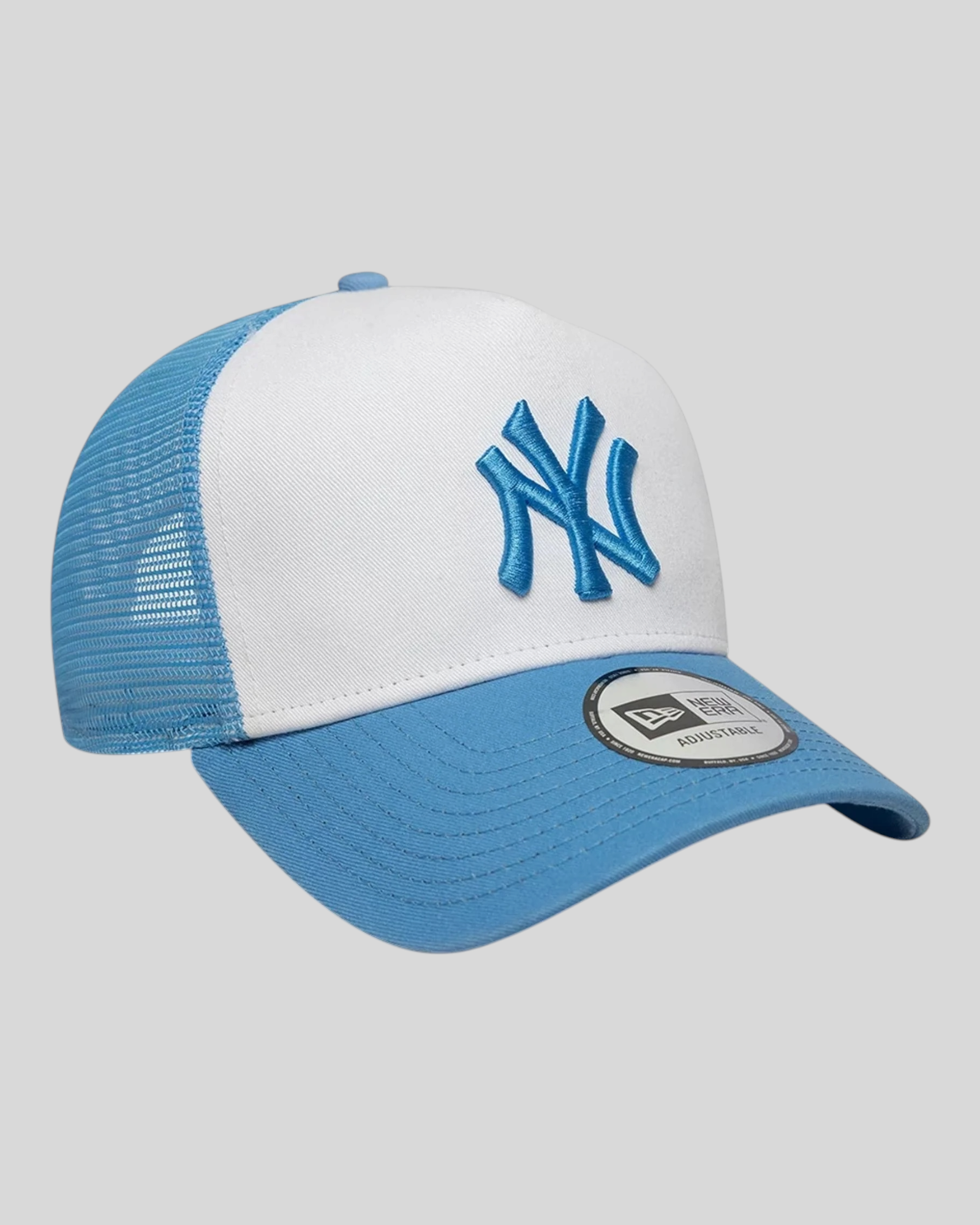 Cappello Con Visiera 9Forty A-Frame Trucker New York Yankees MLB League Celeste Pastello 60856282 New Era