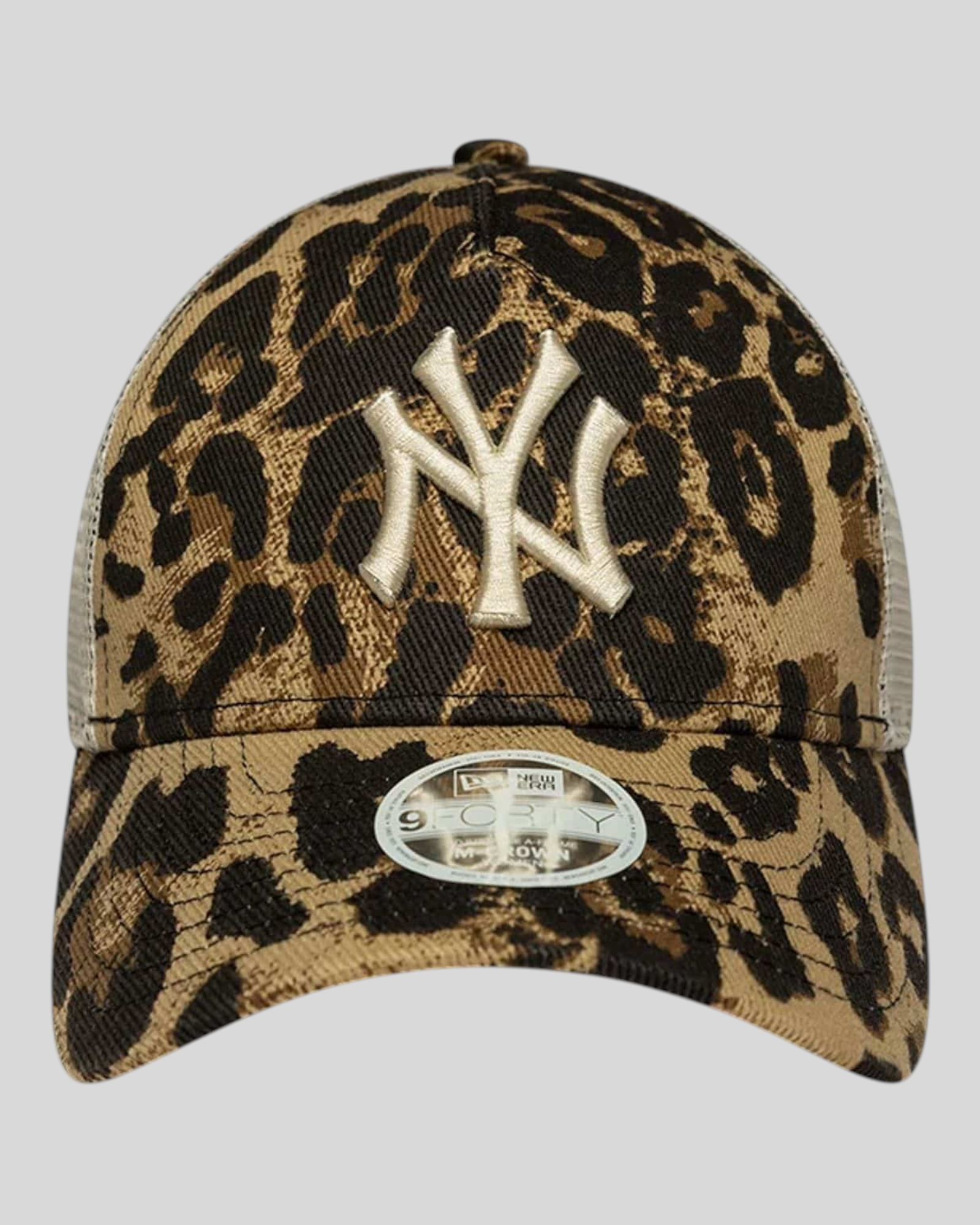 Cappello Con Visiera 9Forty M-Crown A-Frame Trucker New York Yankees MLB Leopard 60856311 New Era