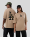 T-Shirt Oversized LA Dodgers MLB Infill Beige  New Era 60856216 New Era