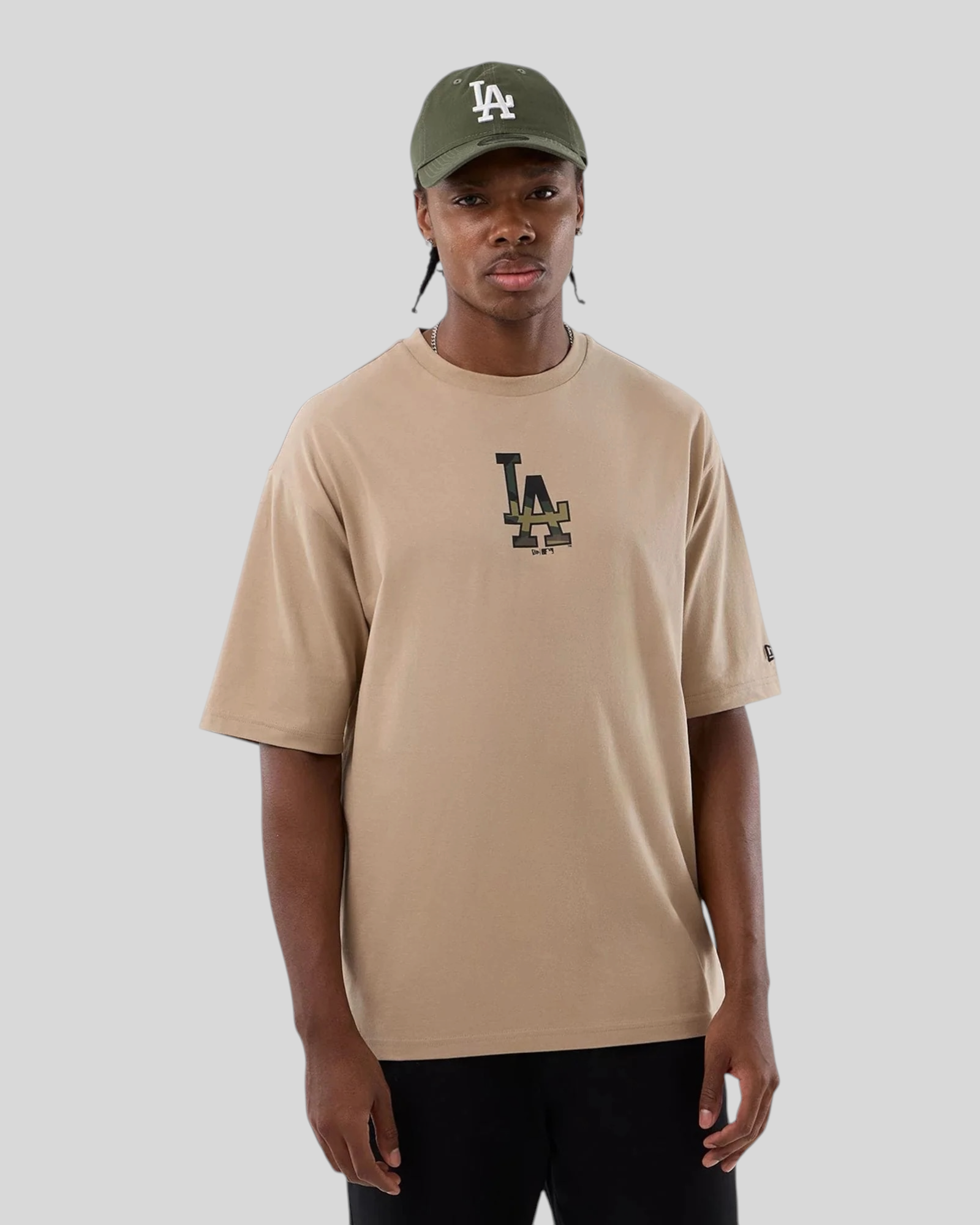 T-Shirt Oversized LA Dodgers MLB Infill Beige  New Era 60856216 New Era