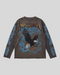 T-Shirt In Maglia Maniche Lunghe Marrone Freedom BH3593 Paper Money