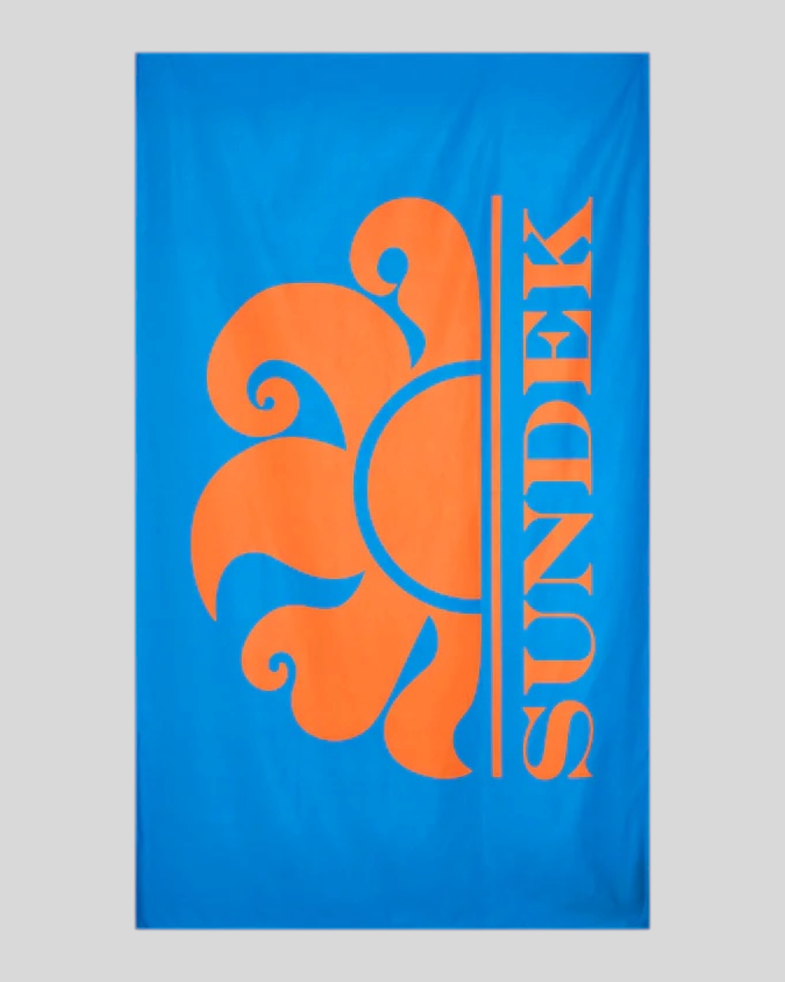 Telo Mare In Microfibra Big Logo Reef Blue AM398ATMI100 77601 Sundek