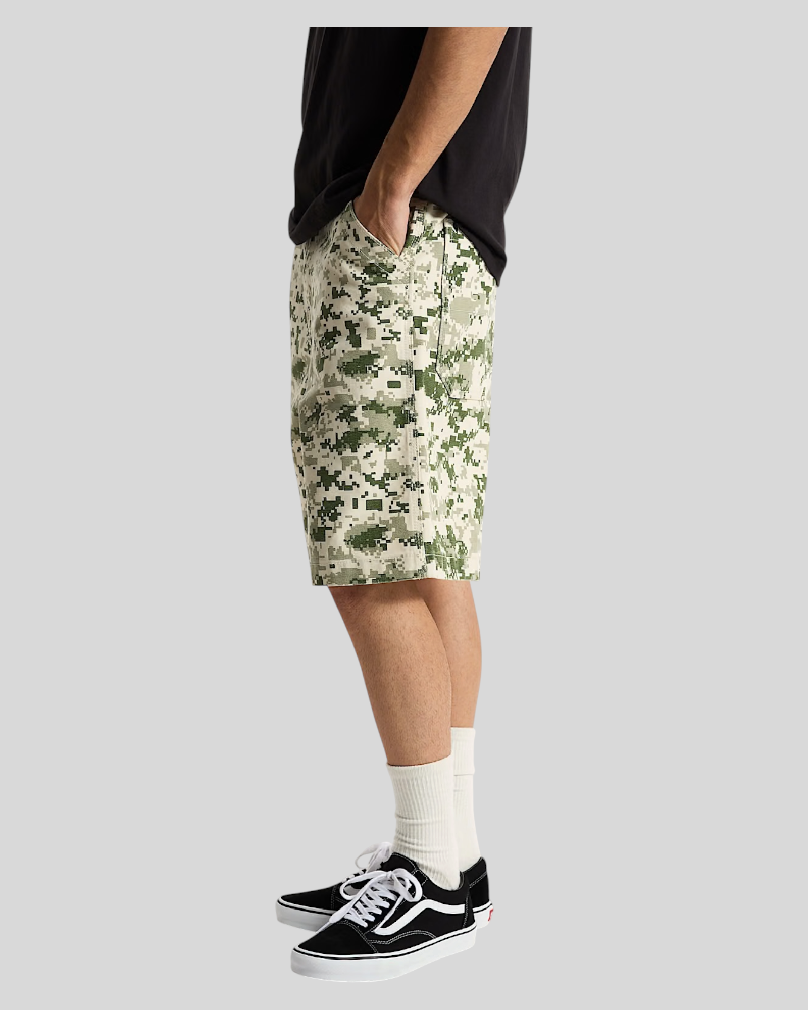 Short In Tela Camo Digitale Premium Check 5 Baggy VN000T7DDA1 Vans
