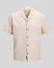 Camicia Maniche Corte JJglobal Waffle Resort Shirt Moonbeam 12295551 Jack & Jones