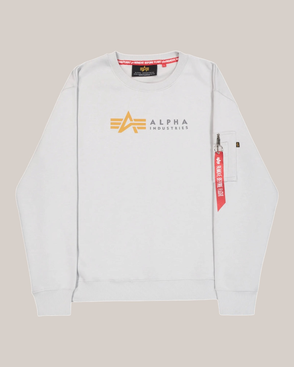 Felpa Uomo Pastel Grey Alpha Label Sweatshirt 118312/666