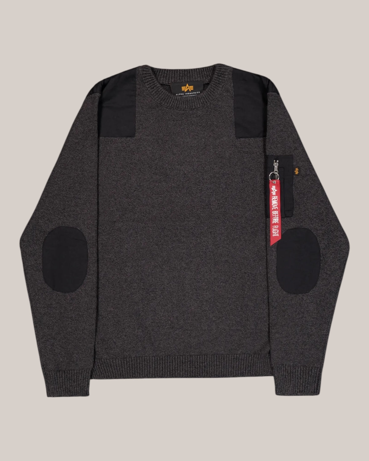Maglione Uomo Nero Knitted Utility Sweater 268401/03