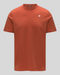 T-Shirt Odom Jersey Slim Tee Orange Brownish K7125UW 896 K-Way