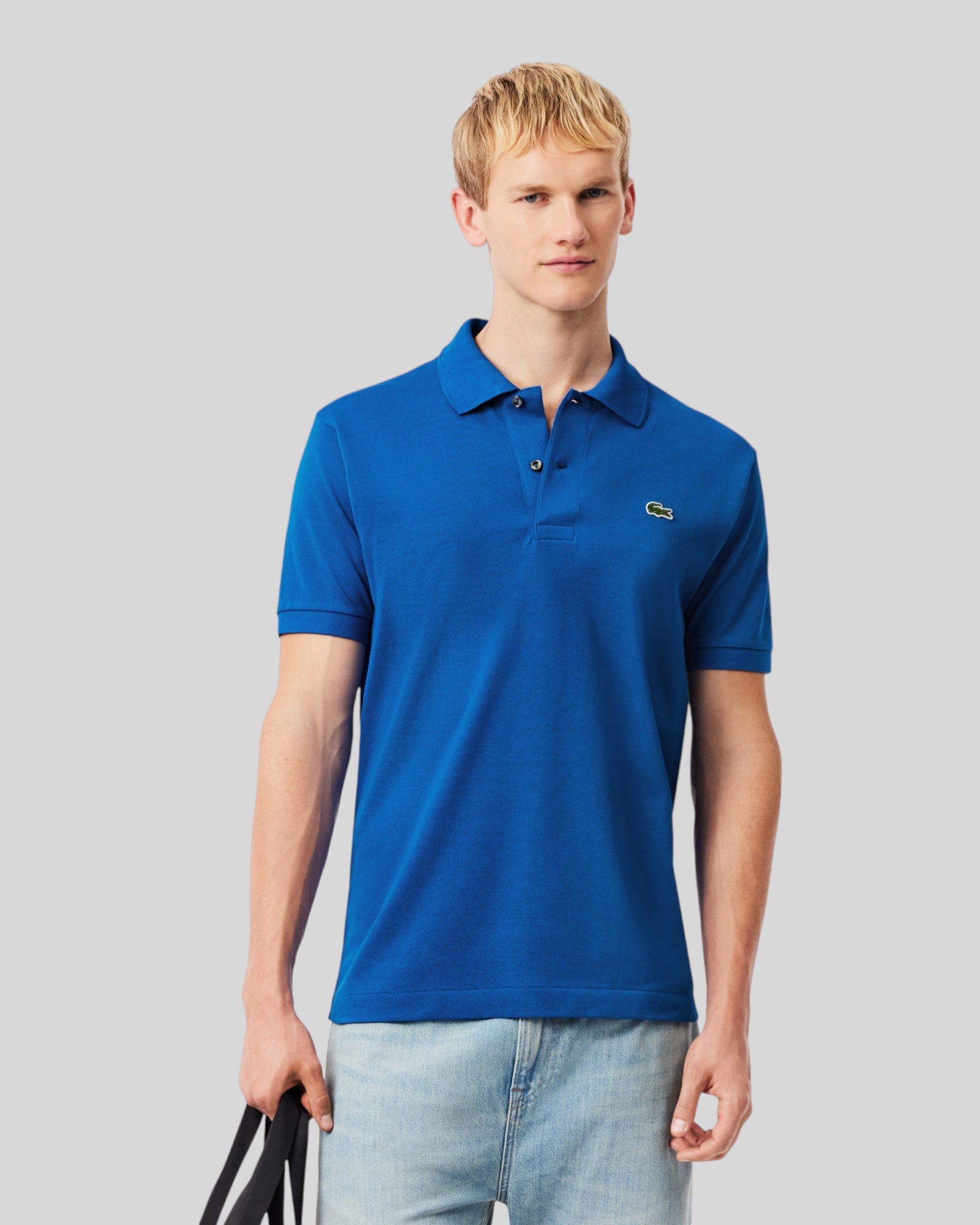 Polo Classic Fit In Piquet Blue L1212-00-3D3 Lacoste