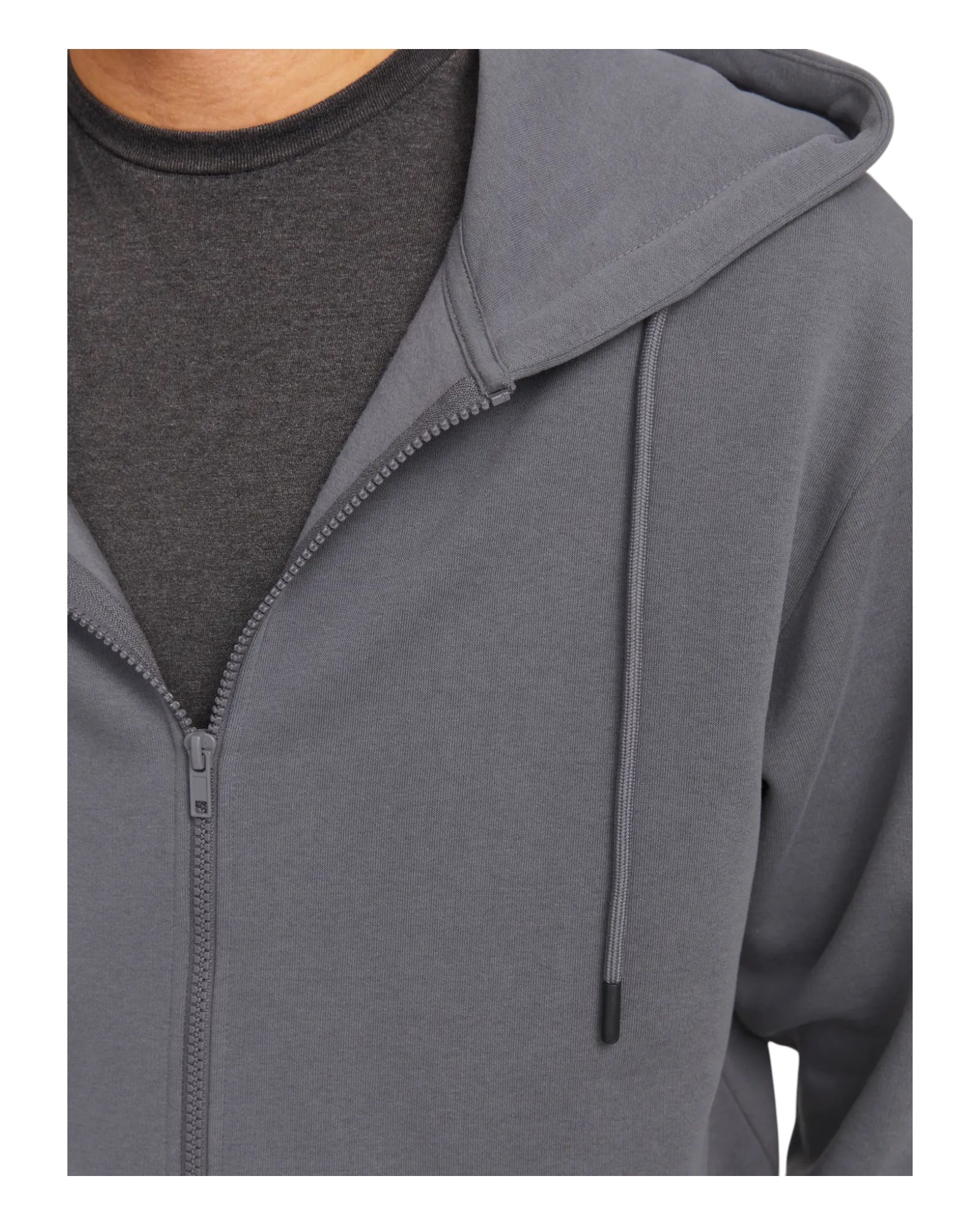 Felpa Con Cappuccio Jjbradley Sweat Zip Hoodie Castlerock 12249342 Jack & Jones