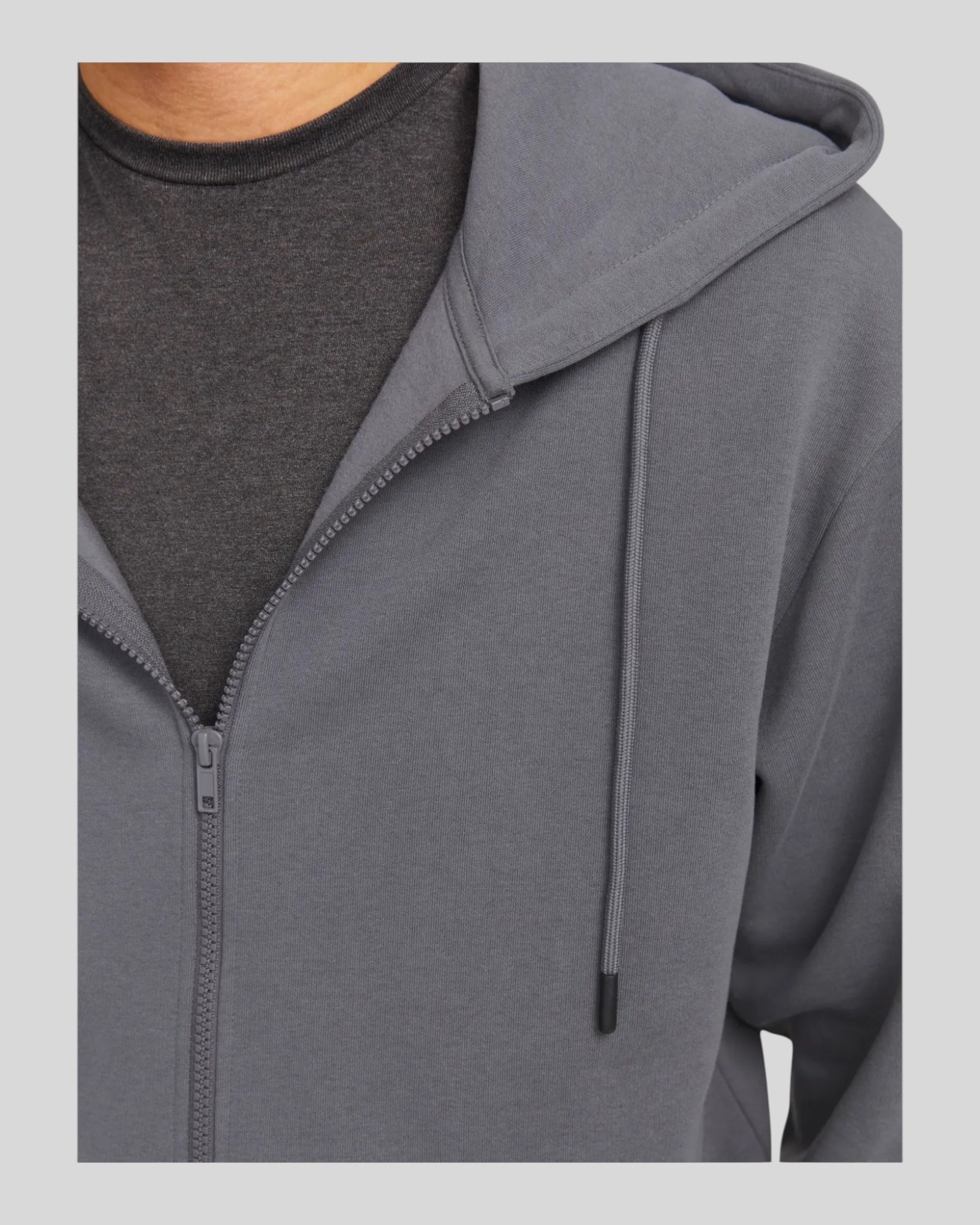Felpa Con Cappuccio Jjbradley Sweat Zip Hoodie Castlerock 12249342 Jack & Jones