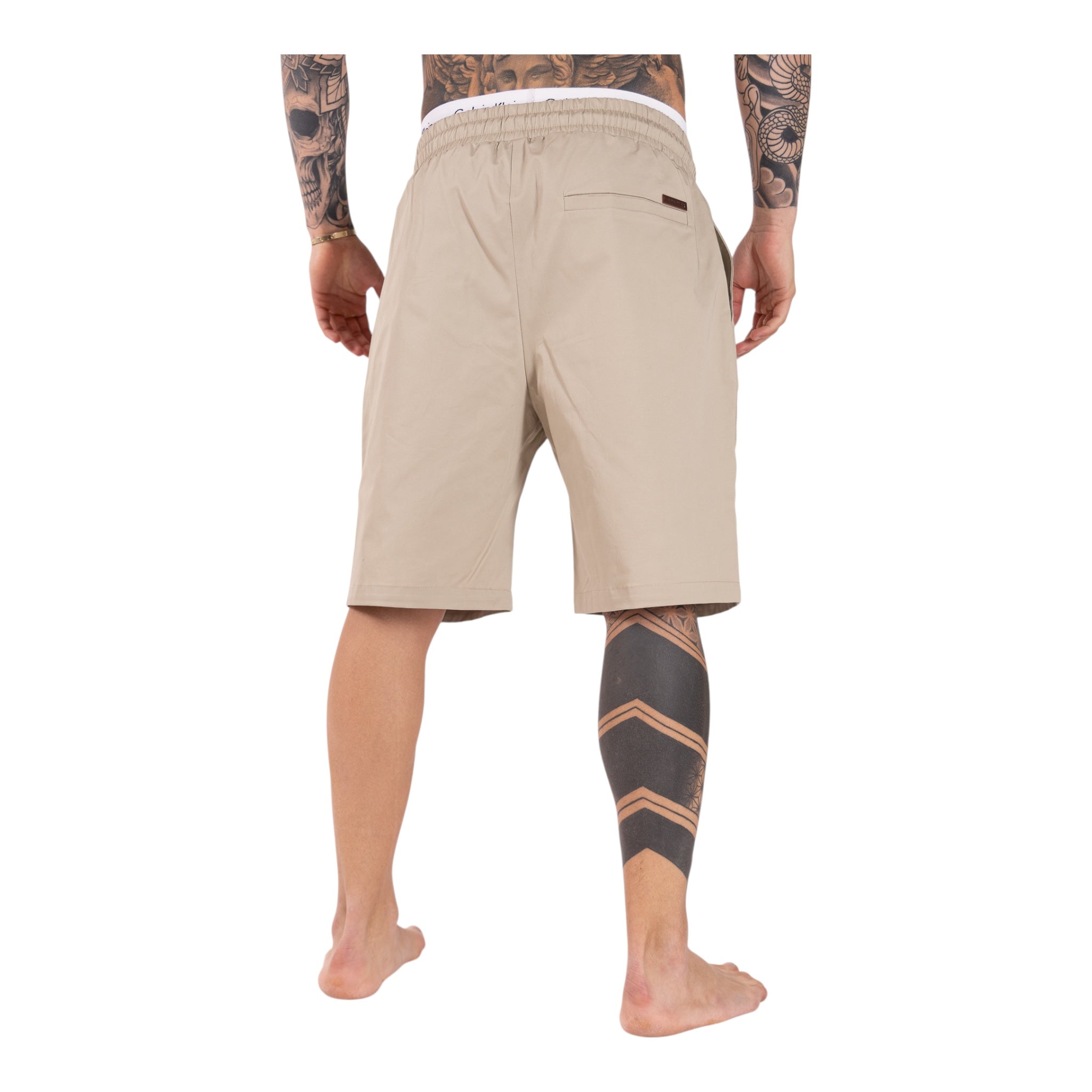 Short Con Elastico In Cotone Manu Beige Soldier