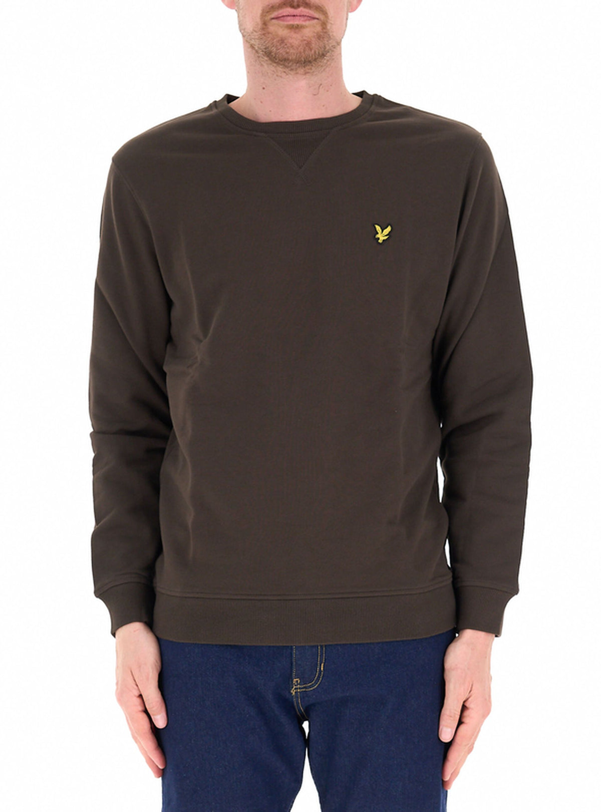 Felpa uomo Lyle & Scott Crew Neck Brushback Ebony ML1131V/Y176 - foto 1