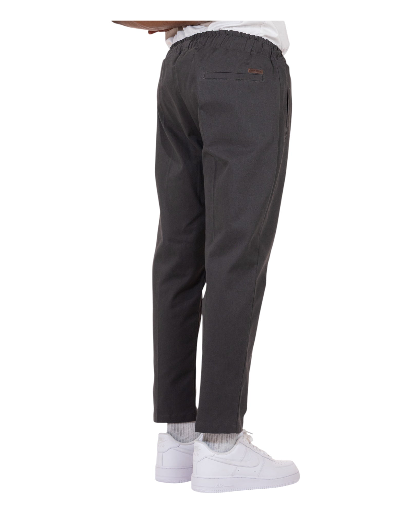 Pantalone Con Elastico Tapered Nain Grigio Scuro Soldier