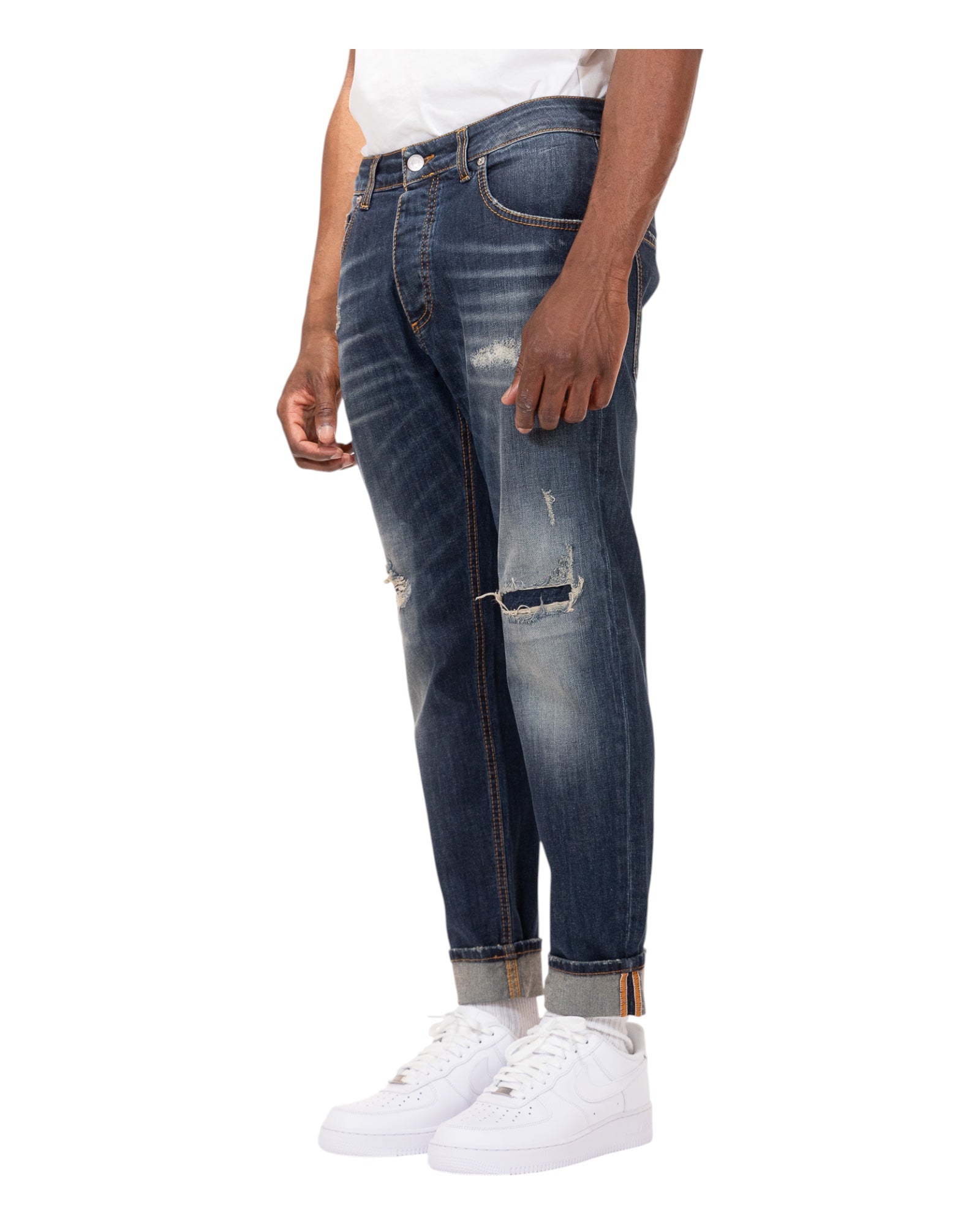Jeans 5 Tasche New Woll 742B Soldier