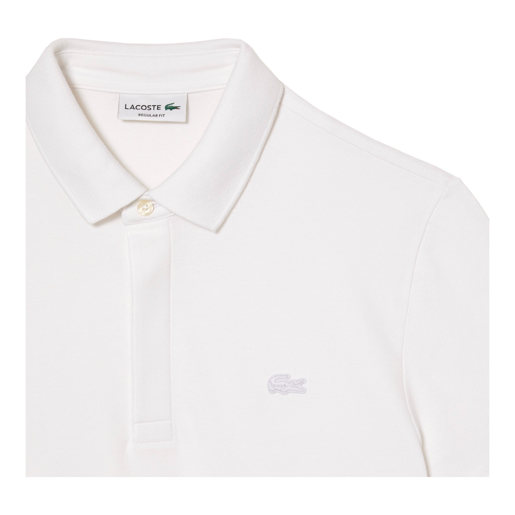 Smart Paris Regular Fit Stretch Piqué Polo Shirt White PH552200001 Lacoste