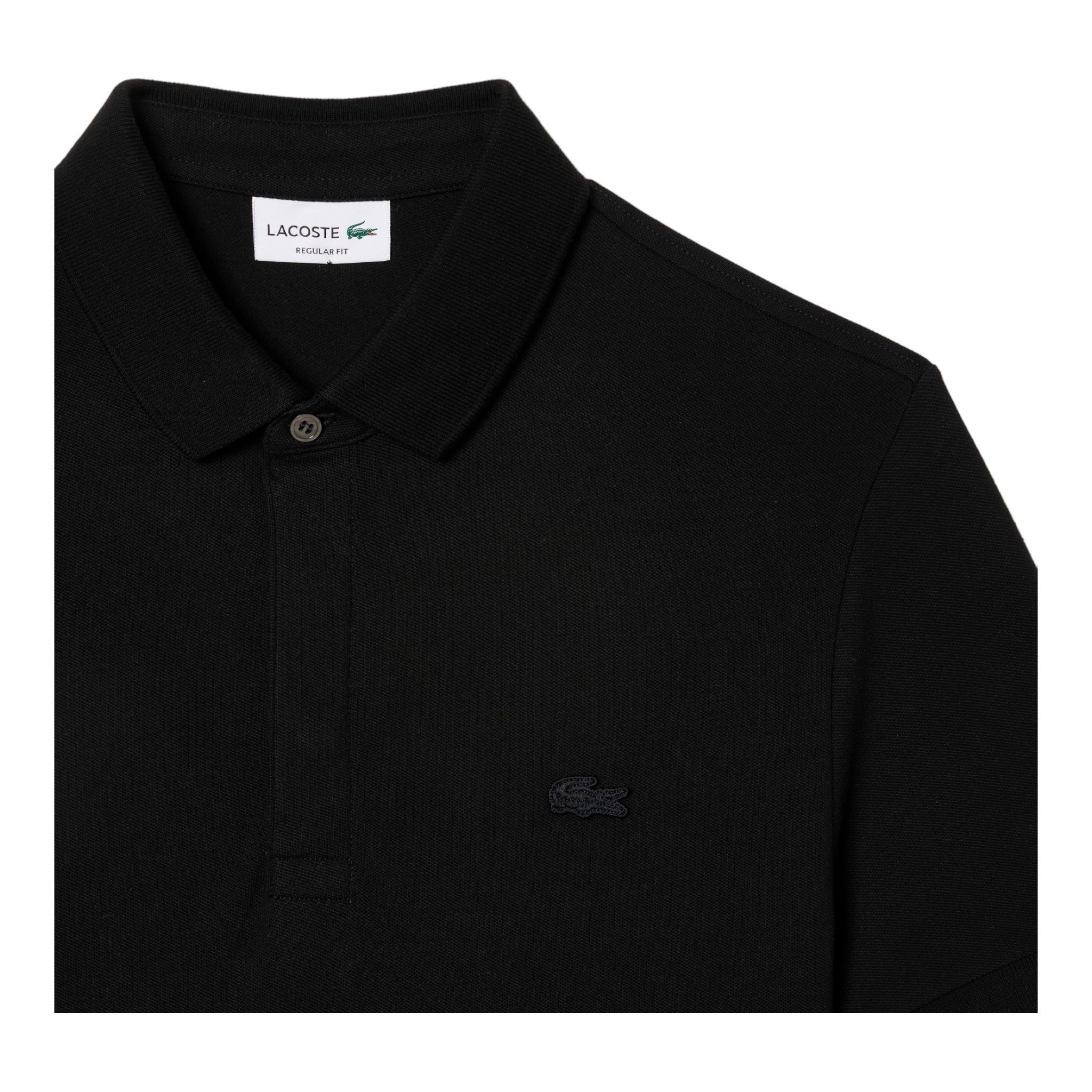 Smart Paris Regular Fit Stretch Piqué Polo Shirt Black PH552200031 Lacoste