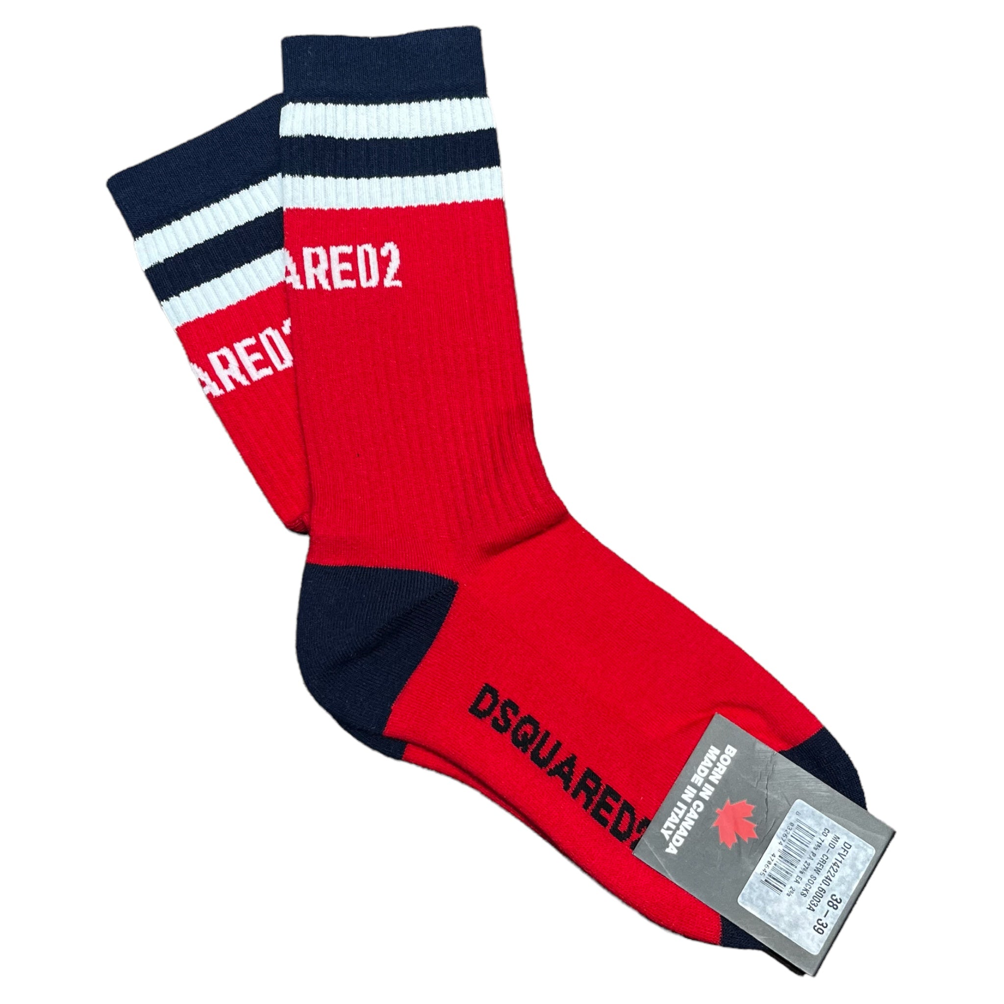 Crew-Socken DFV142240 6003A Rot Dsquared2