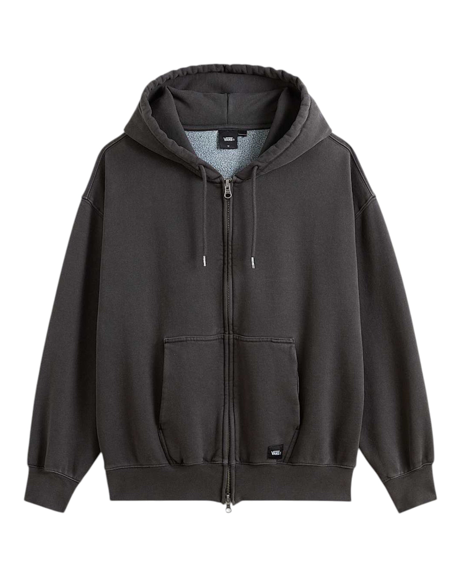 Felpa Con Zip e Cappuccio Faded Nero VN000P98EMV1 Vans