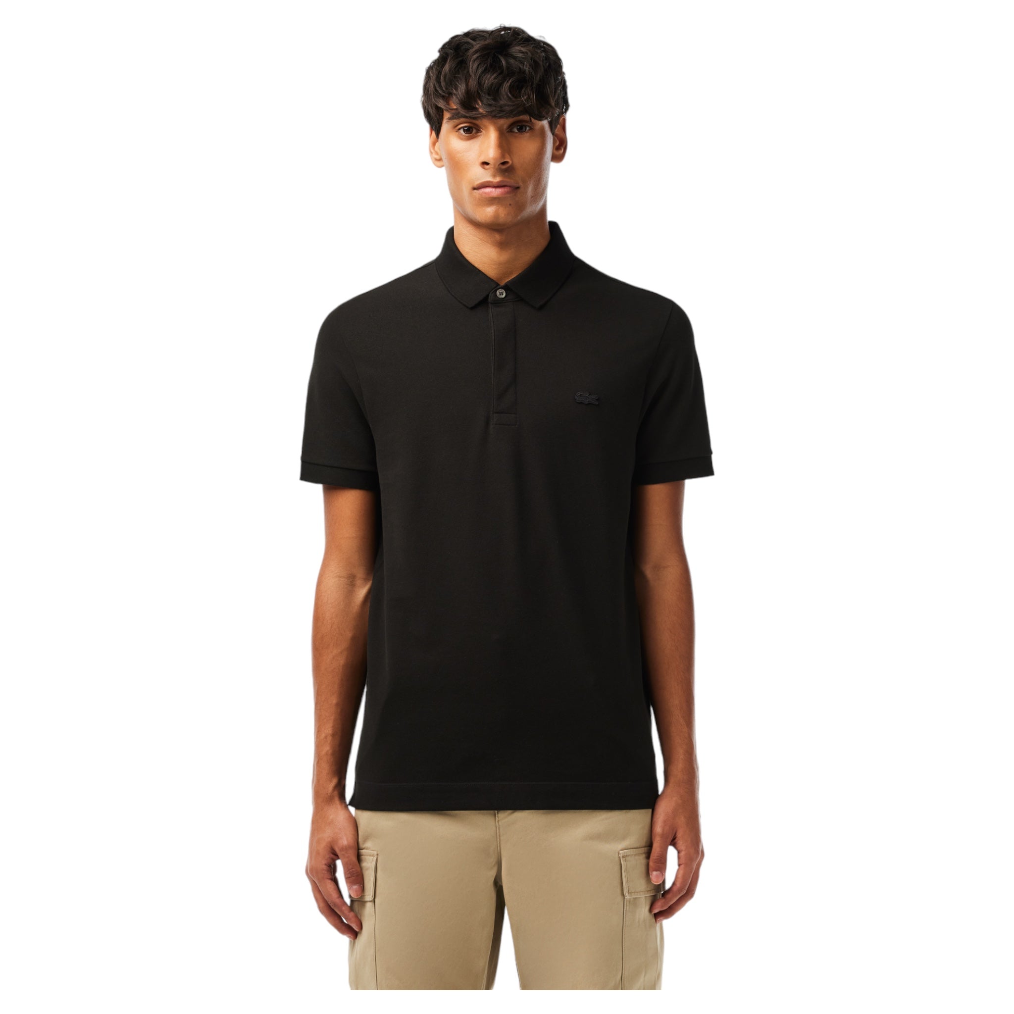 Smart Paris Regular Fit Stretch-Piqué-Poloshirt Schwarz PH552200031 Lacoste