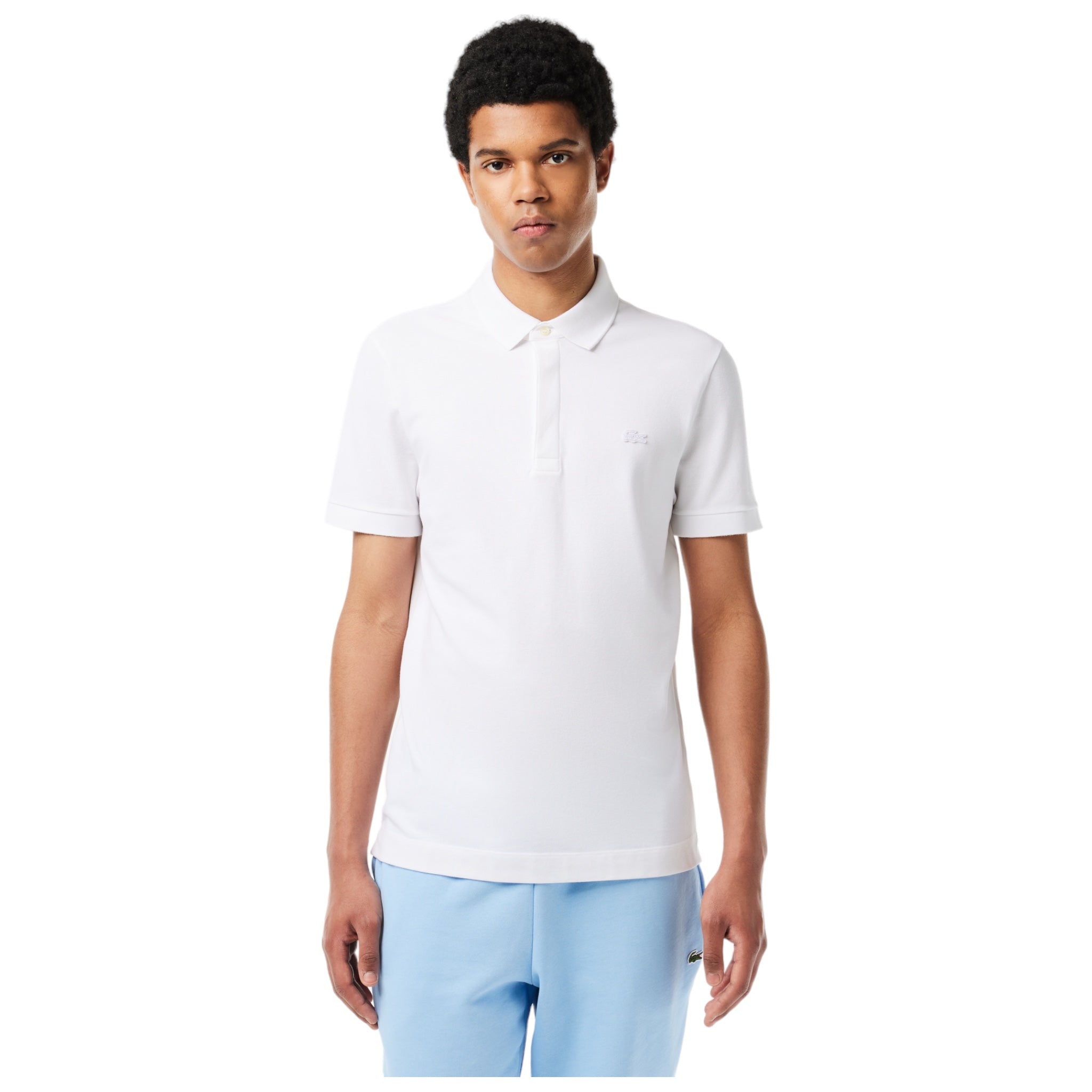 Smart Paris Regular Fit Stretch-Piqué-Poloshirt Weiß PH552200001 Lacoste