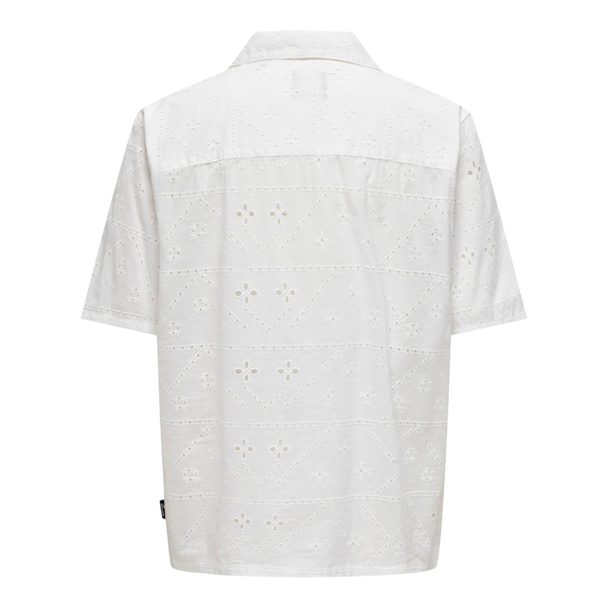 Aron Chiffly Rlx Resort White Short Sleeve Shirt 22029114 Only &amp; Sons