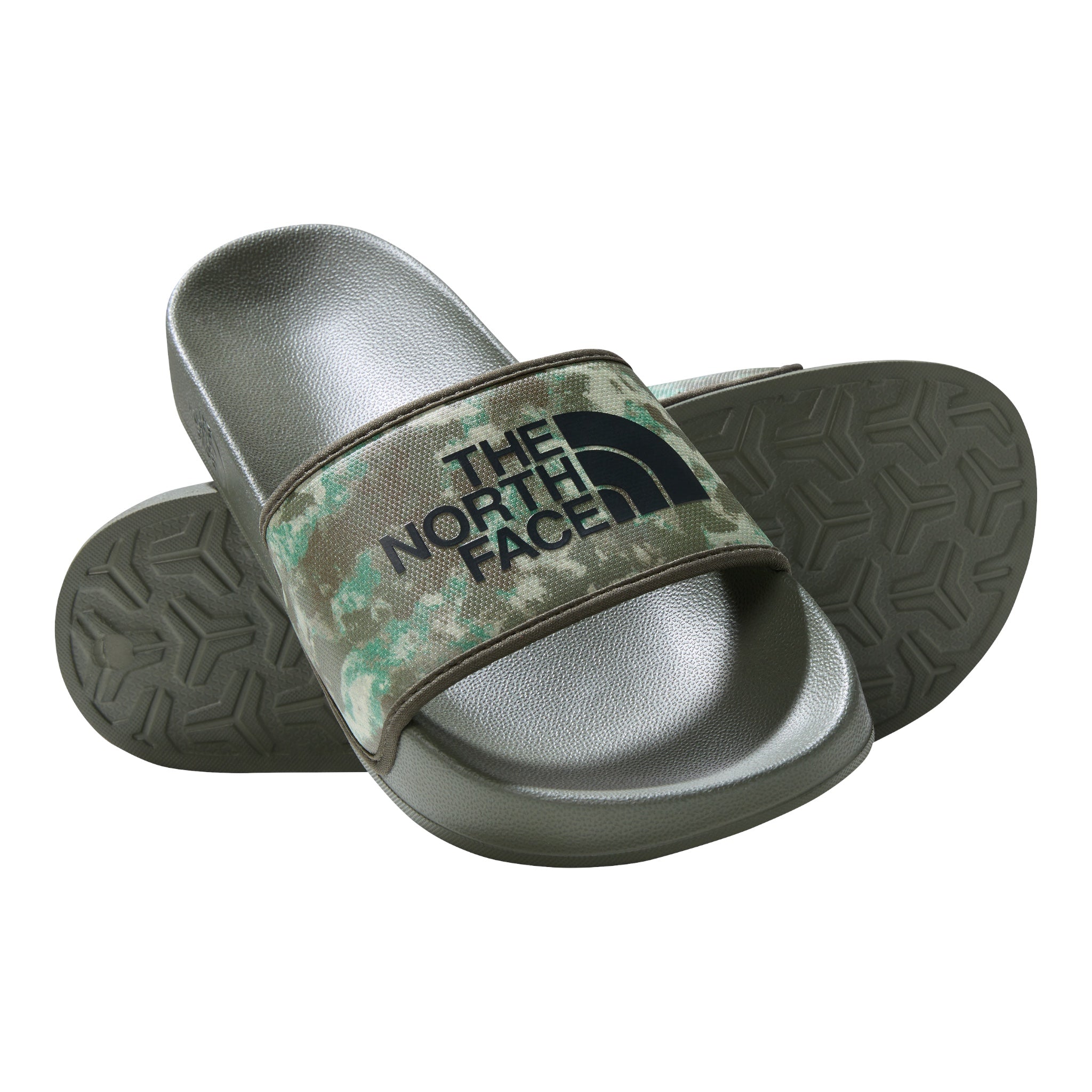 Men's Slippers Base Camp Slide III Green NF0A4T2RIYL-100 The North Face