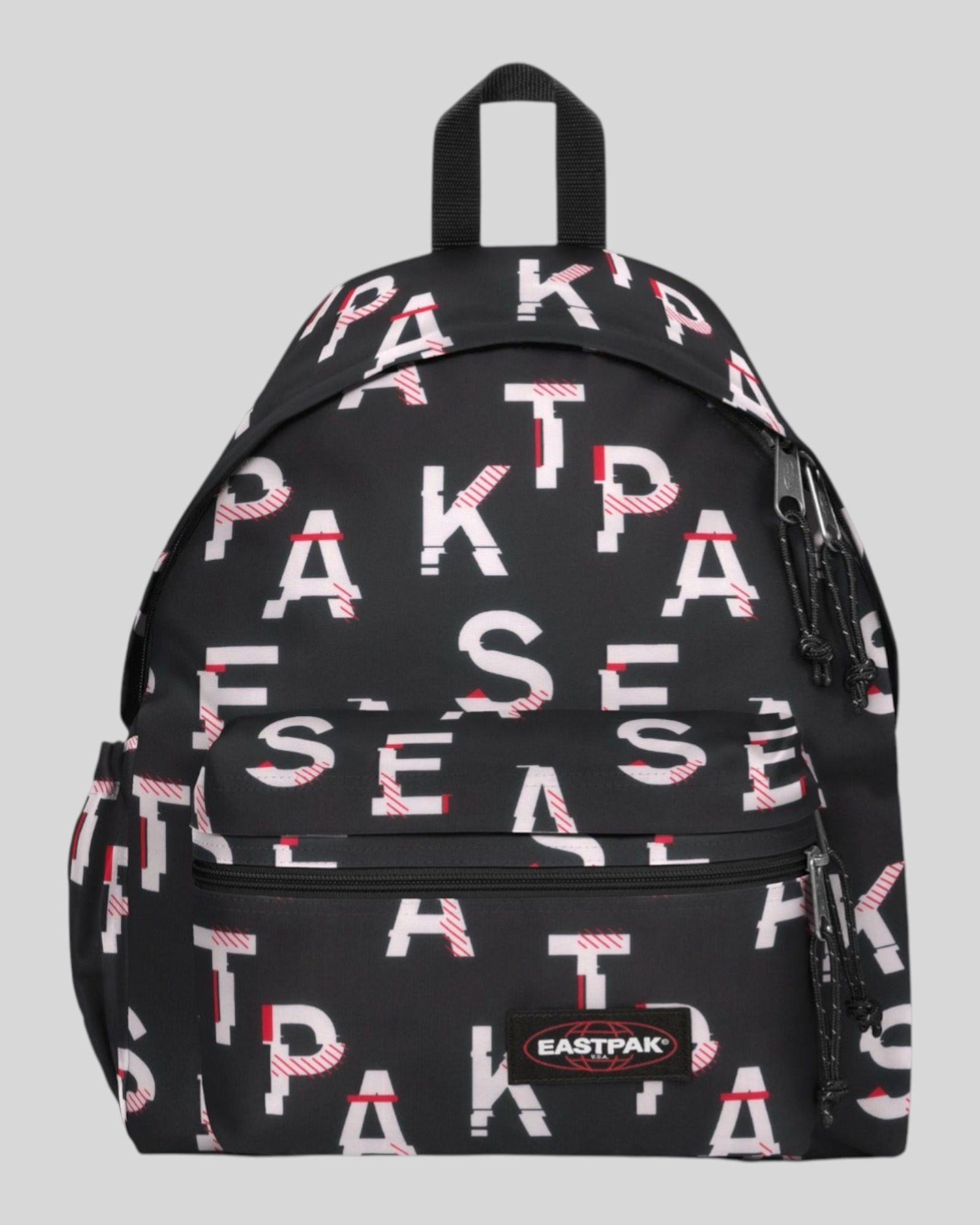 Unisex Padded Zip Backpack Black/White EK0A5B74 Eastpack