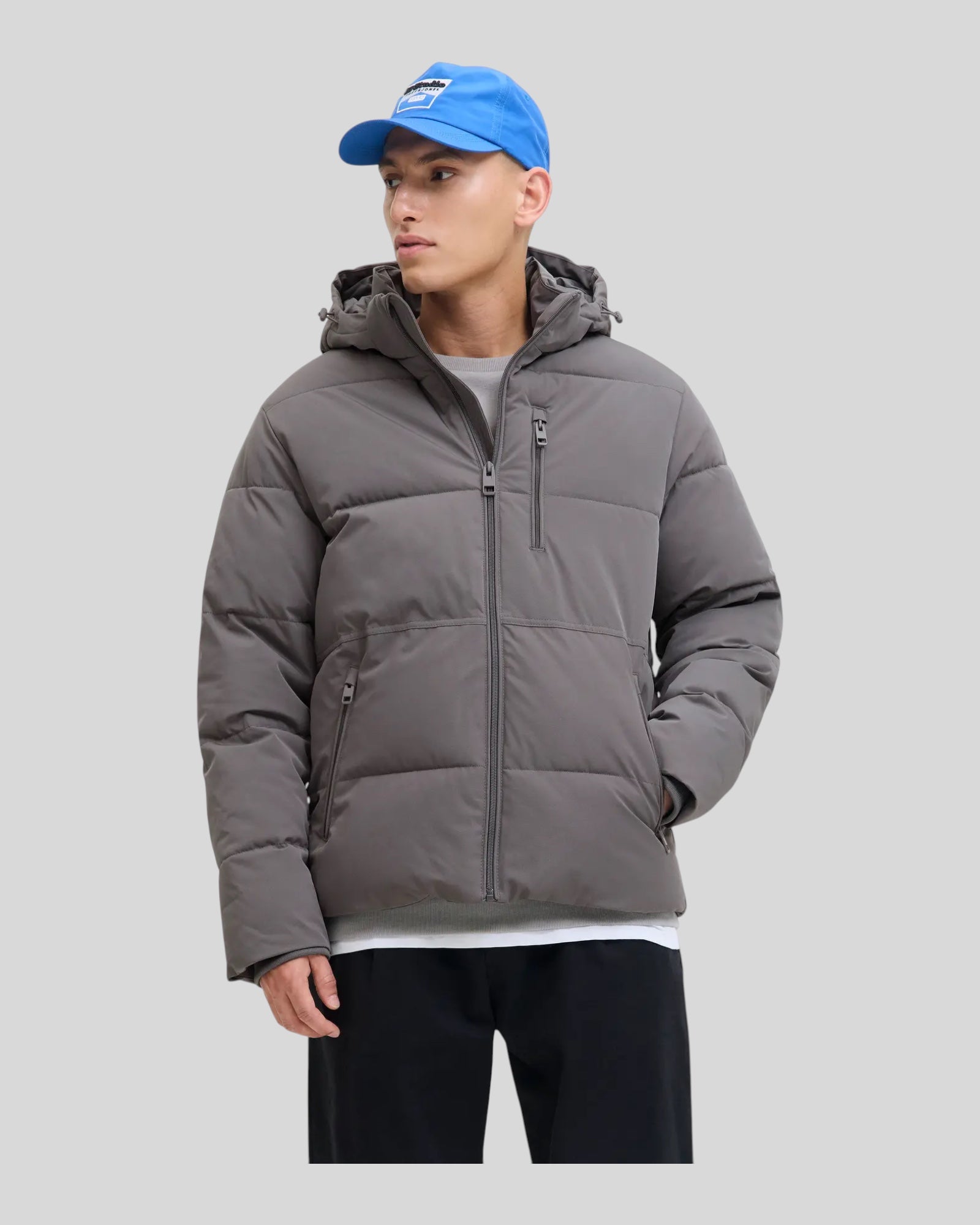 Giubbotto Con Cappuccio Jjeowen Puffer Jacket Castlerock 12278792 Jack & Jones