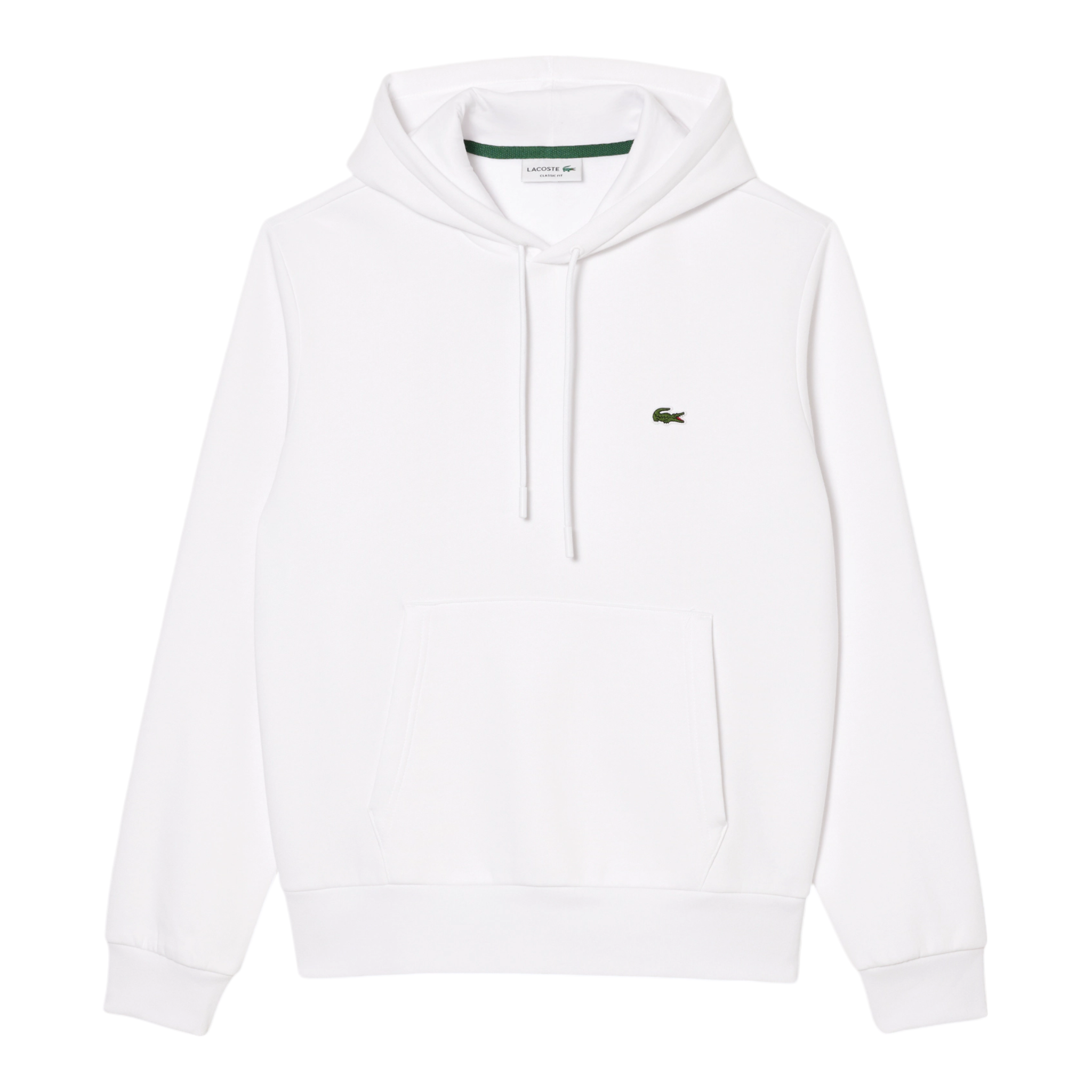 Felpa Con Cappuccio Classic Fit Bianca SH9623-00-001 Lacoste