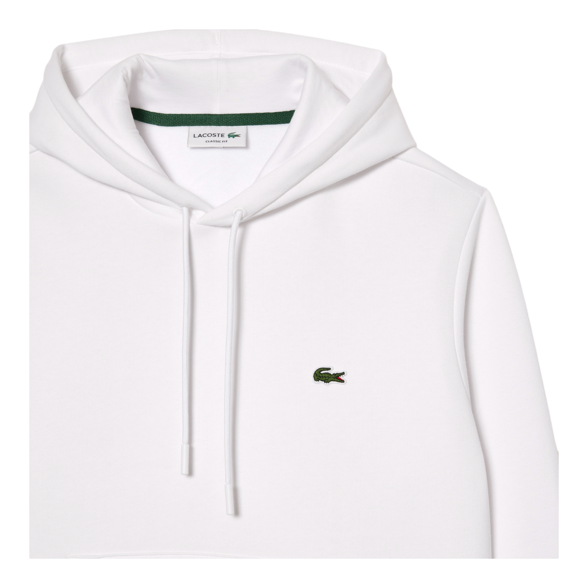 Felpa Con Cappuccio Classic Fit Bianca SH9623-00-001 Lacoste