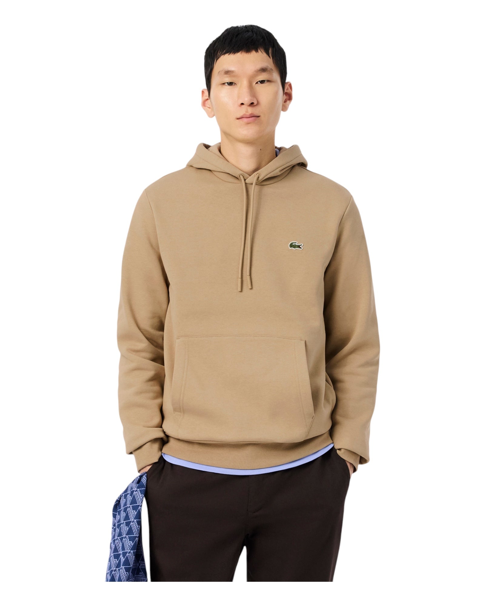 Felpa Con Cappuccio Classic Fit Beige SH9623-00-02S Lacoste