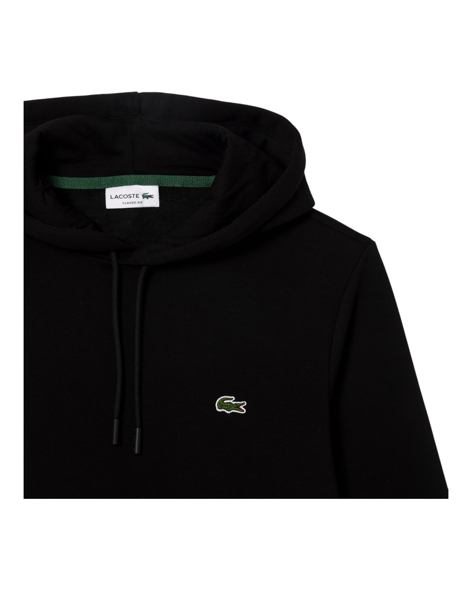 Felpa Con Cappuccio Classic Fit Nera SH9623-00-031 Lacoste