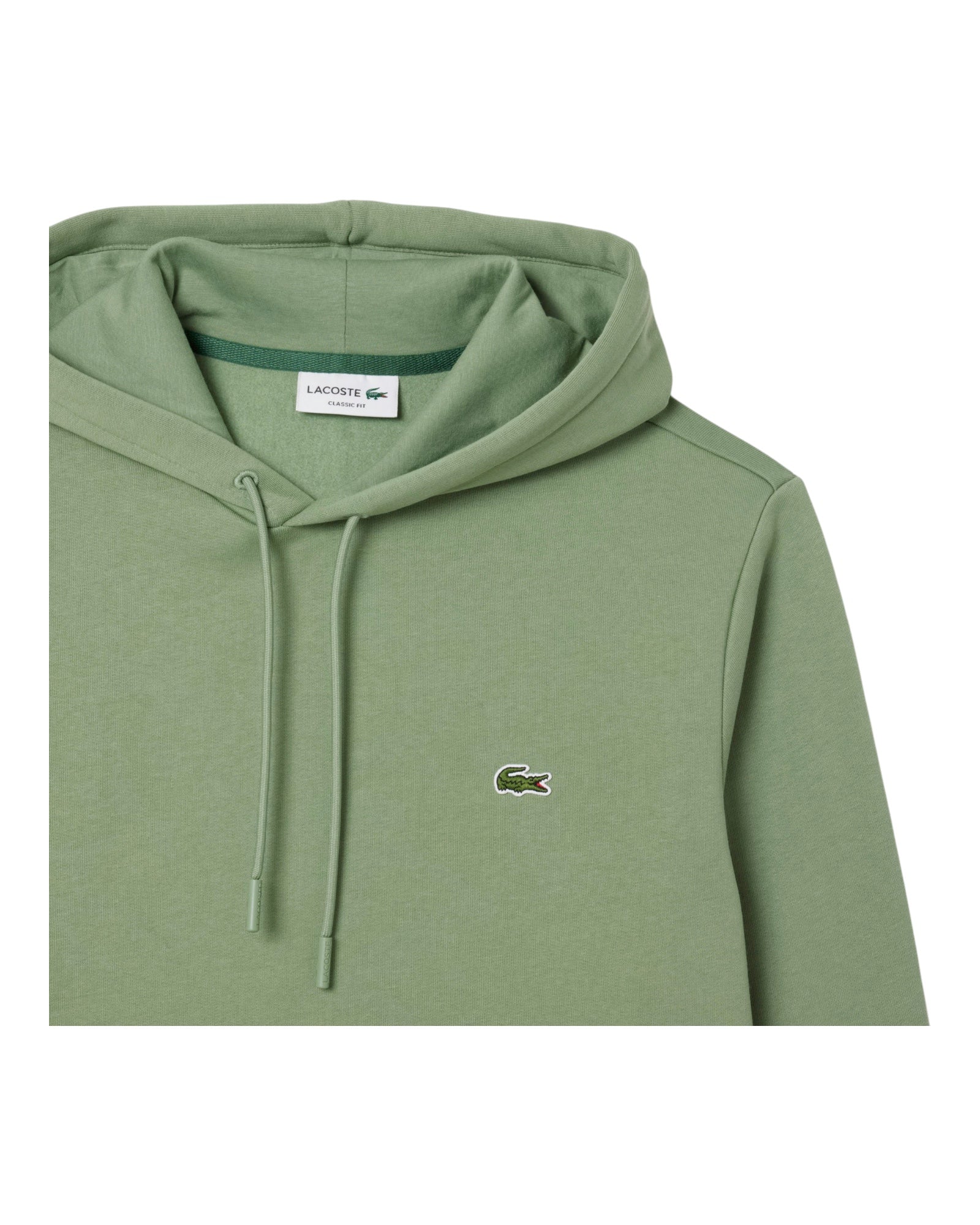 Felpa Con Cappuccio Classic Fit Verde SH9623-00-S86 Lacoste
