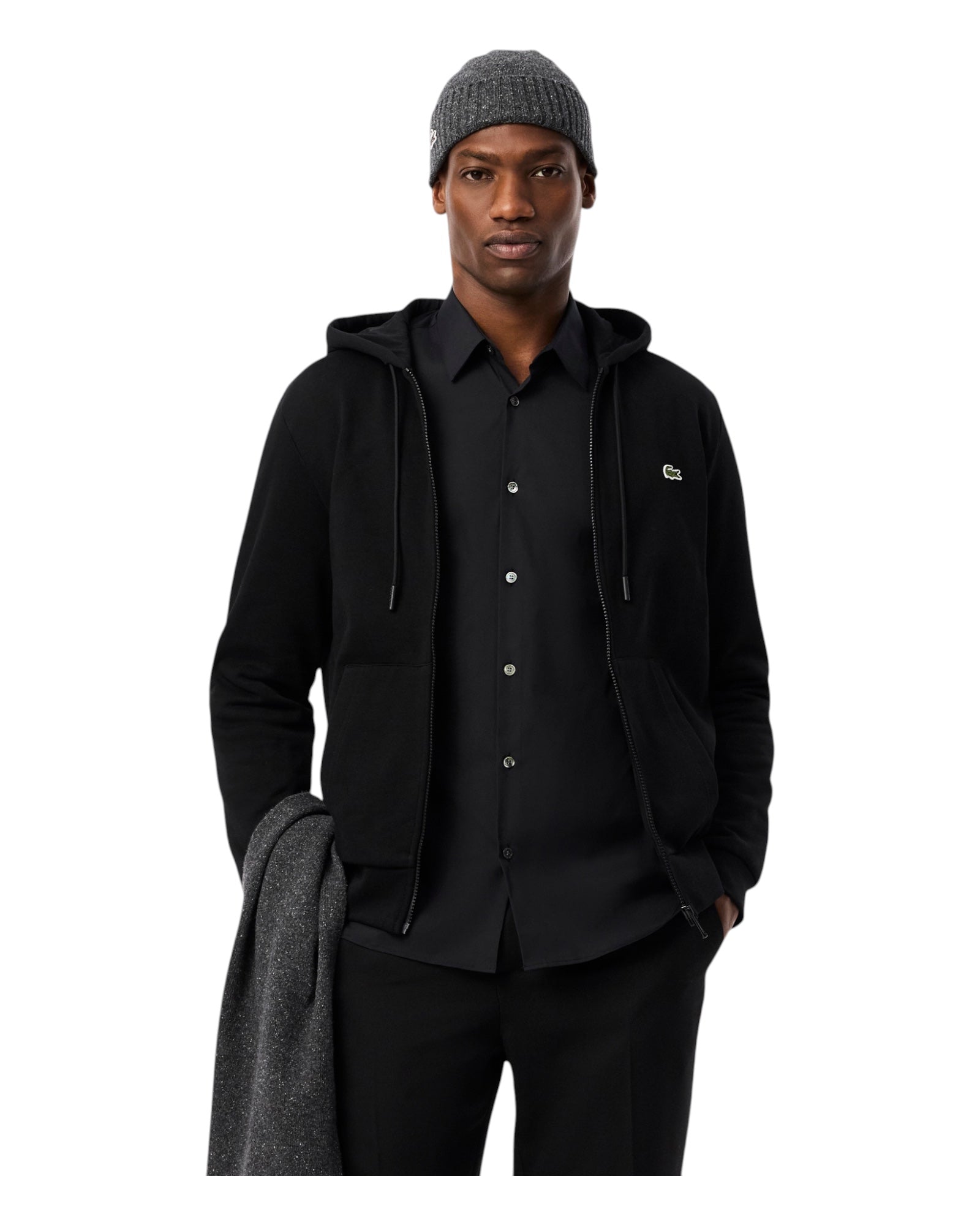 Felpa Con Zip e Cappuccio SH9626-00-031 Lacoste