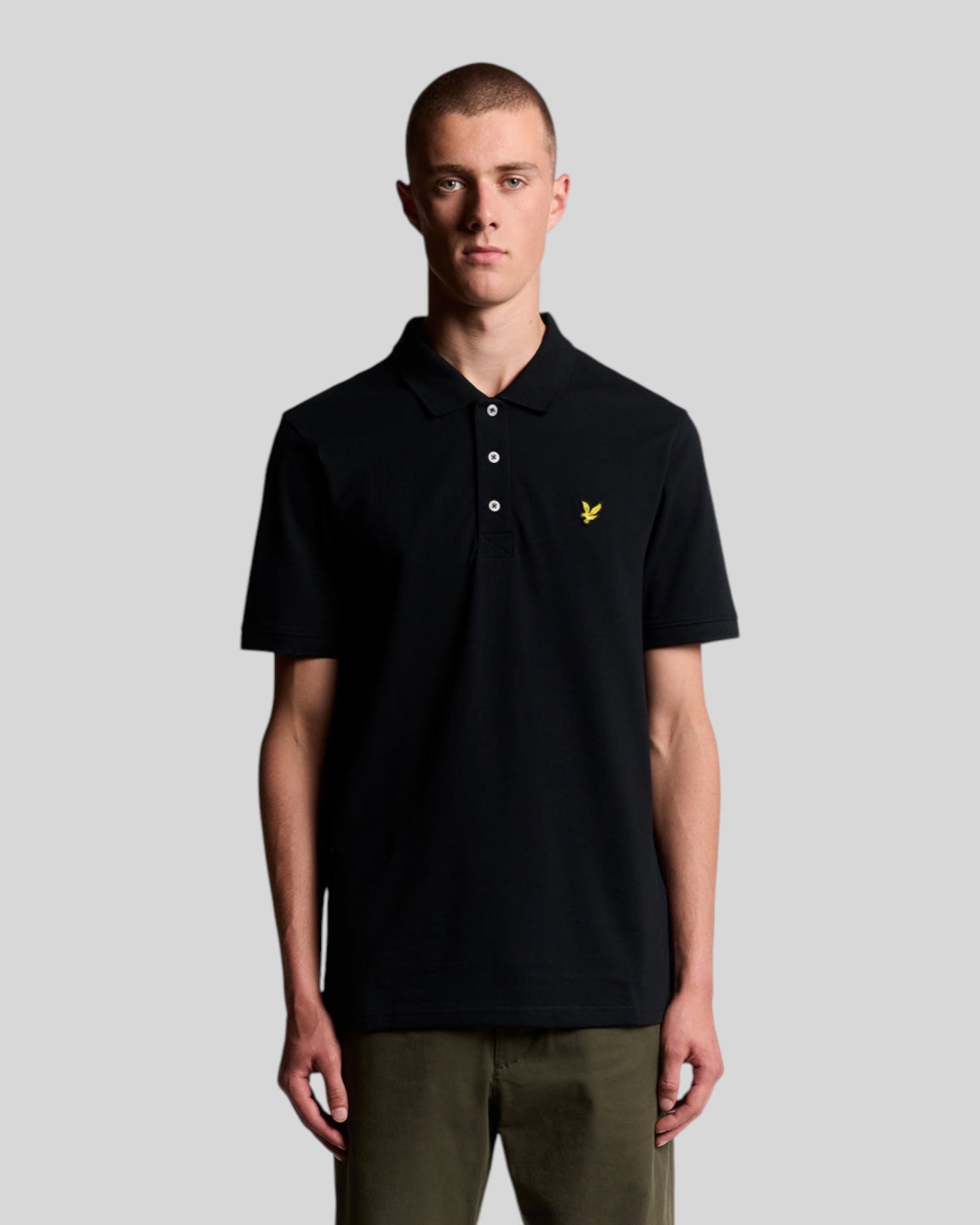 Polo Plain Nero SP400VOG Z865  Lyle & Scott