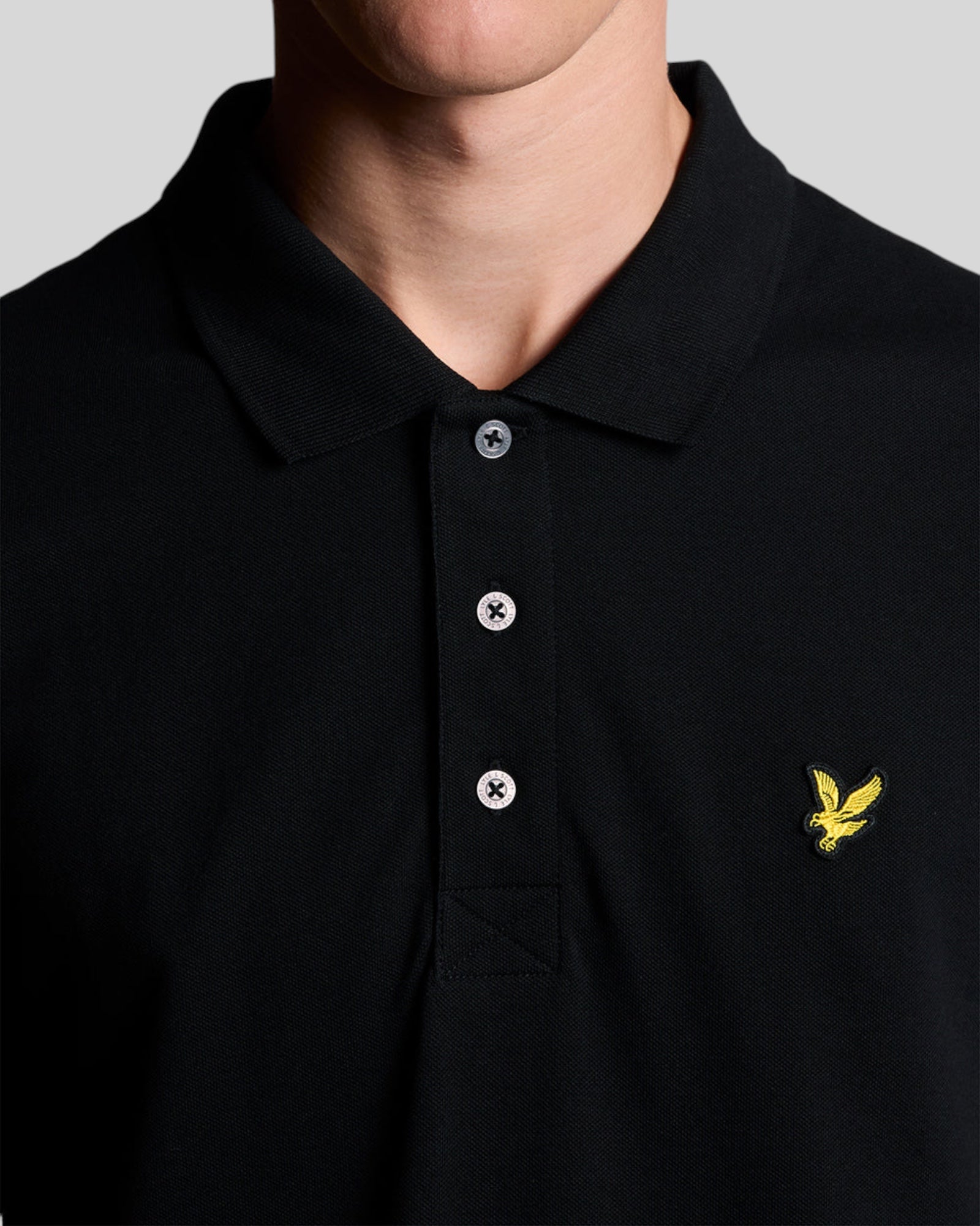 Polo Plain Nero SP400VOG Z865  Lyle & Scott