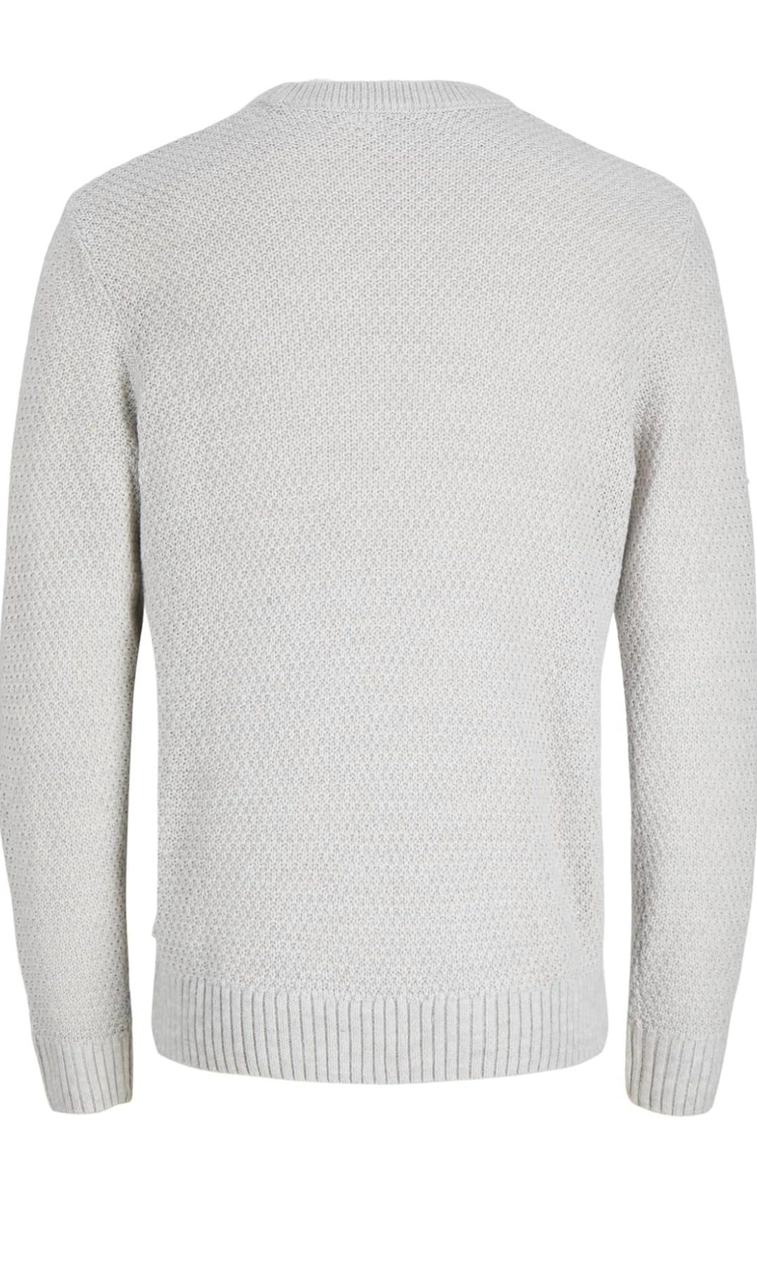 Maglione Jack & Jones Regular Fit Girocollo White Melange 12298510