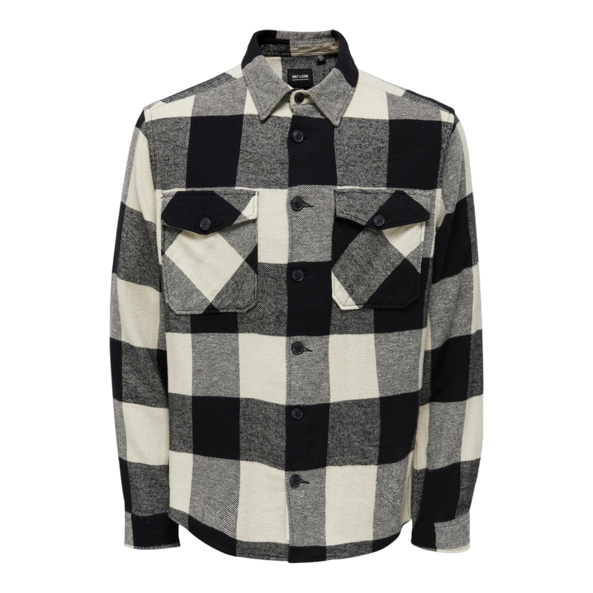 Only &amp; Sons Ons Milo Check Overshirt Long Sleeve Shirt