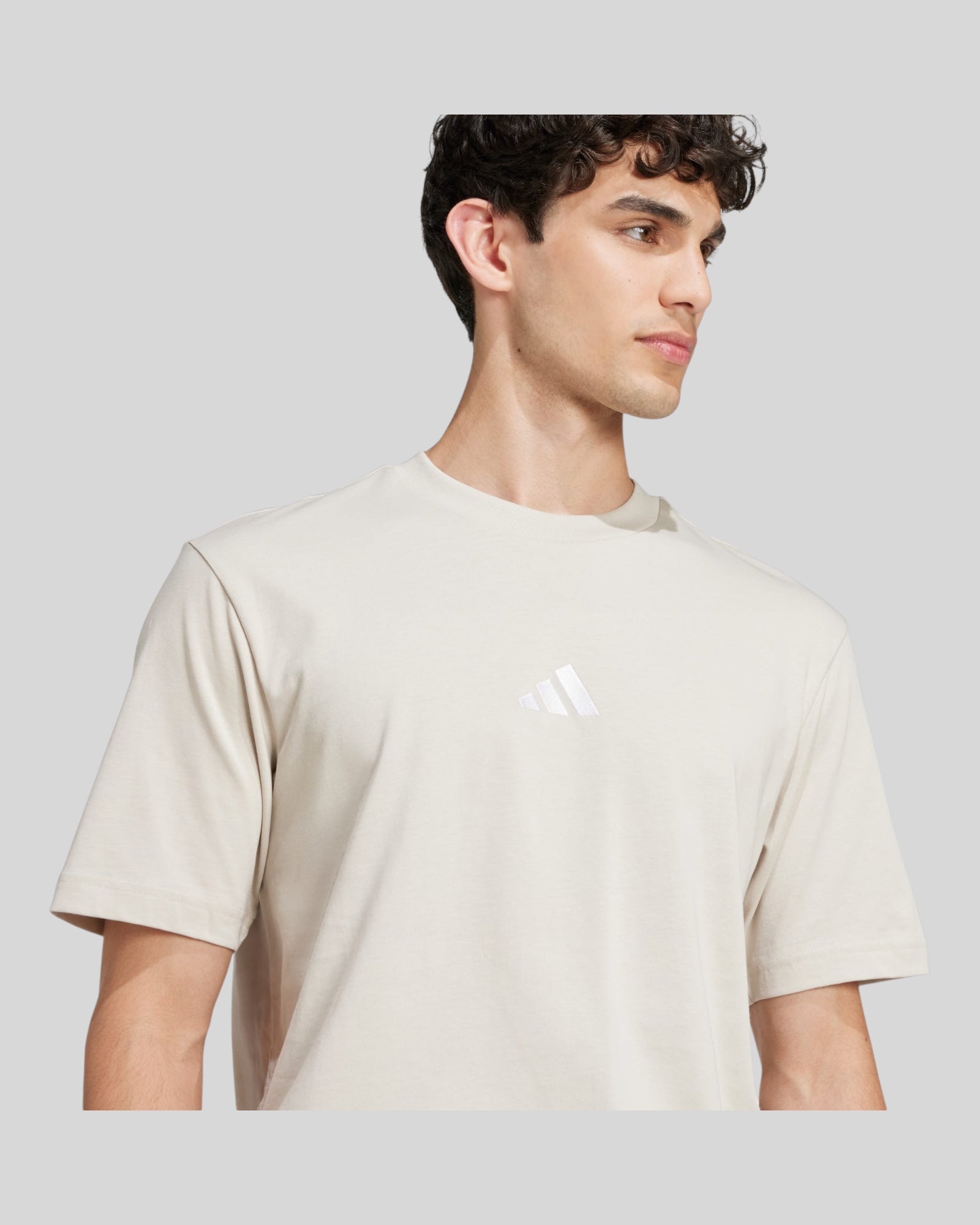 T-Shirt Essentials Small Logo Beige JD1779 Adidas