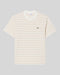T-Shirt A Righe Beige e Bianco Classic Fit TH0874 00 1RR Lacoste