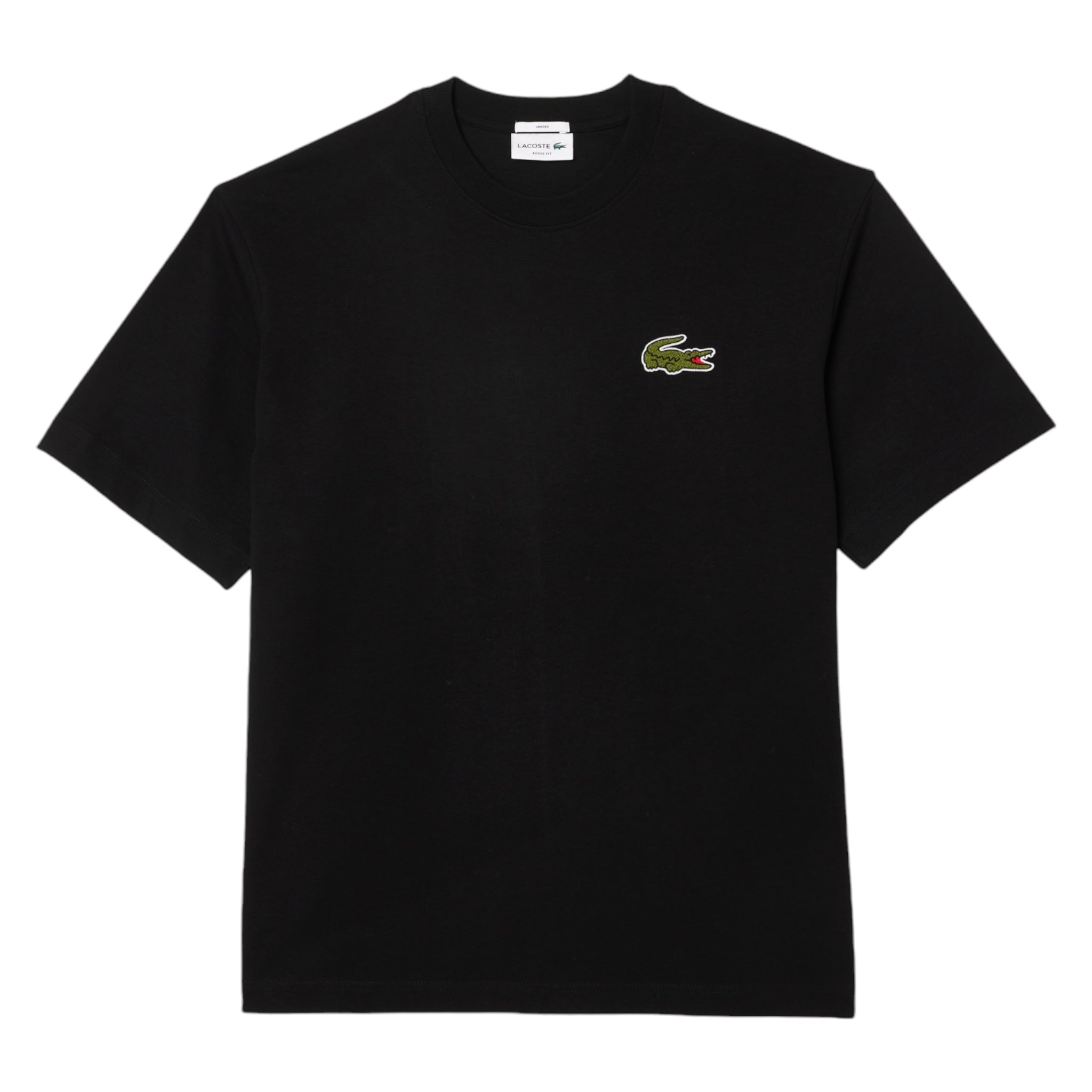 T-Shirt Unisex Loose Fit Jersey Big Logo Nera TH2745 00 031 Lacoste