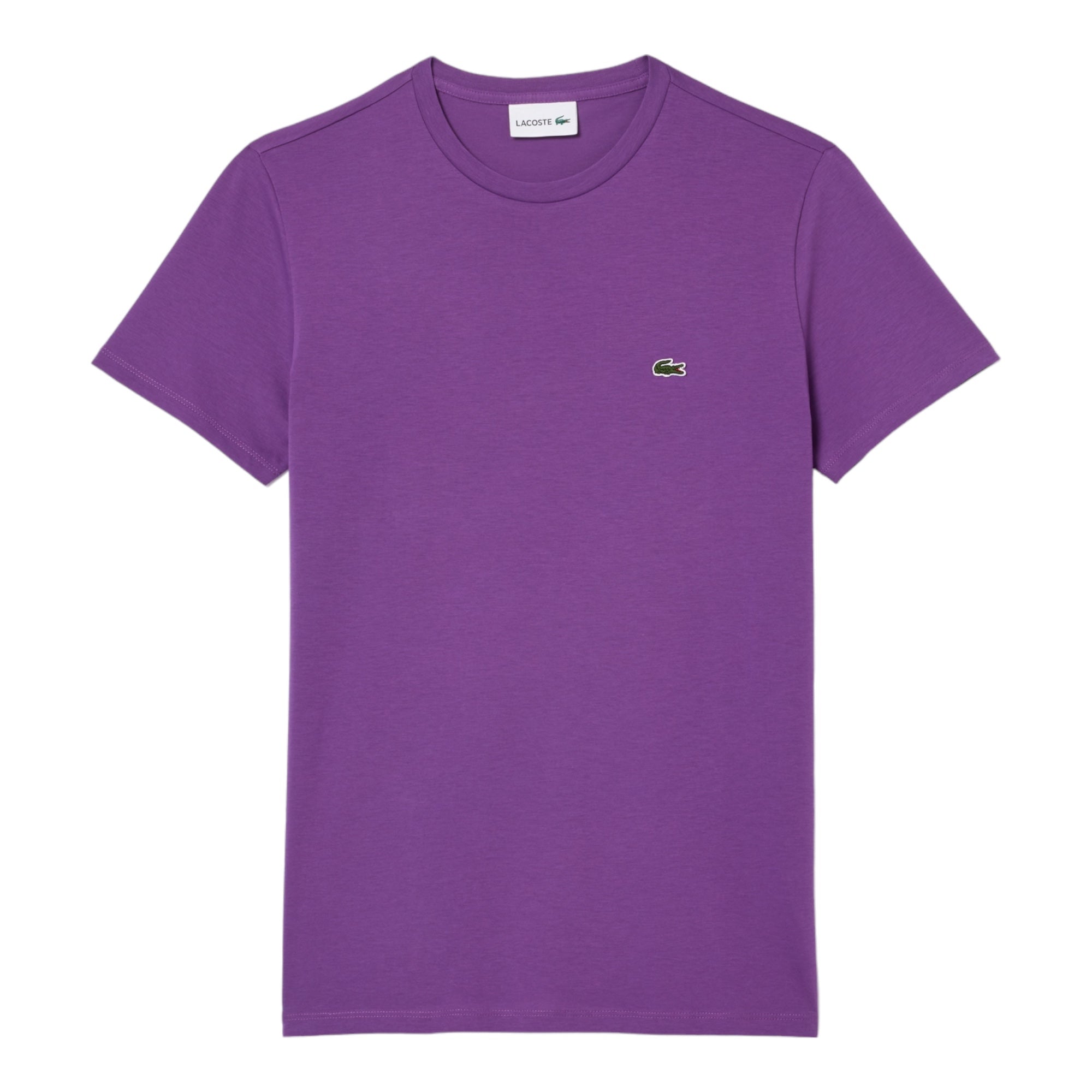 T-Shirt aus Pima-Baumwolle, reguläre Passform, Lila, TH670900IY2, Lacoste