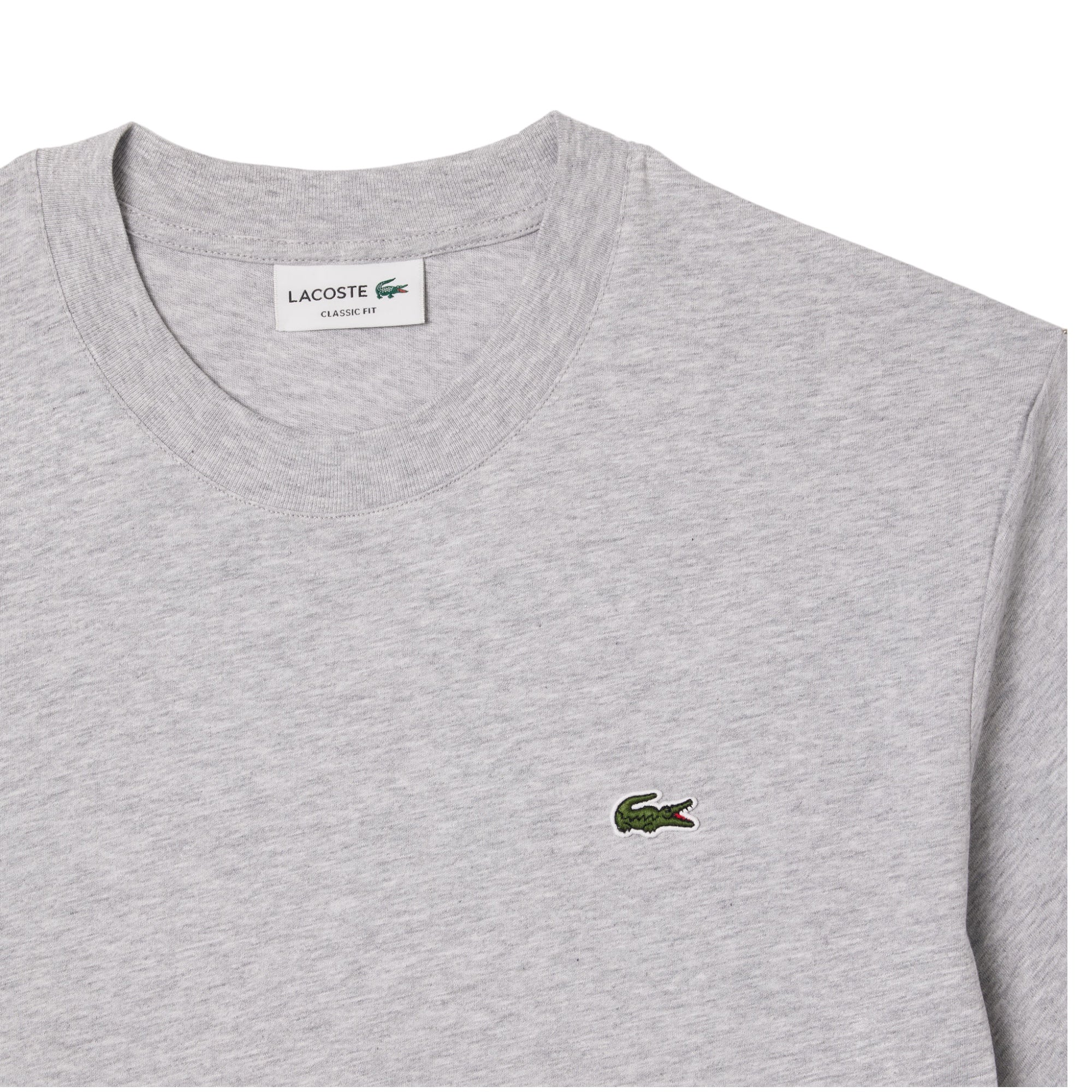 Lacoste Classic Fit Chine Gray Jersey T-Shirt TH731800CCA