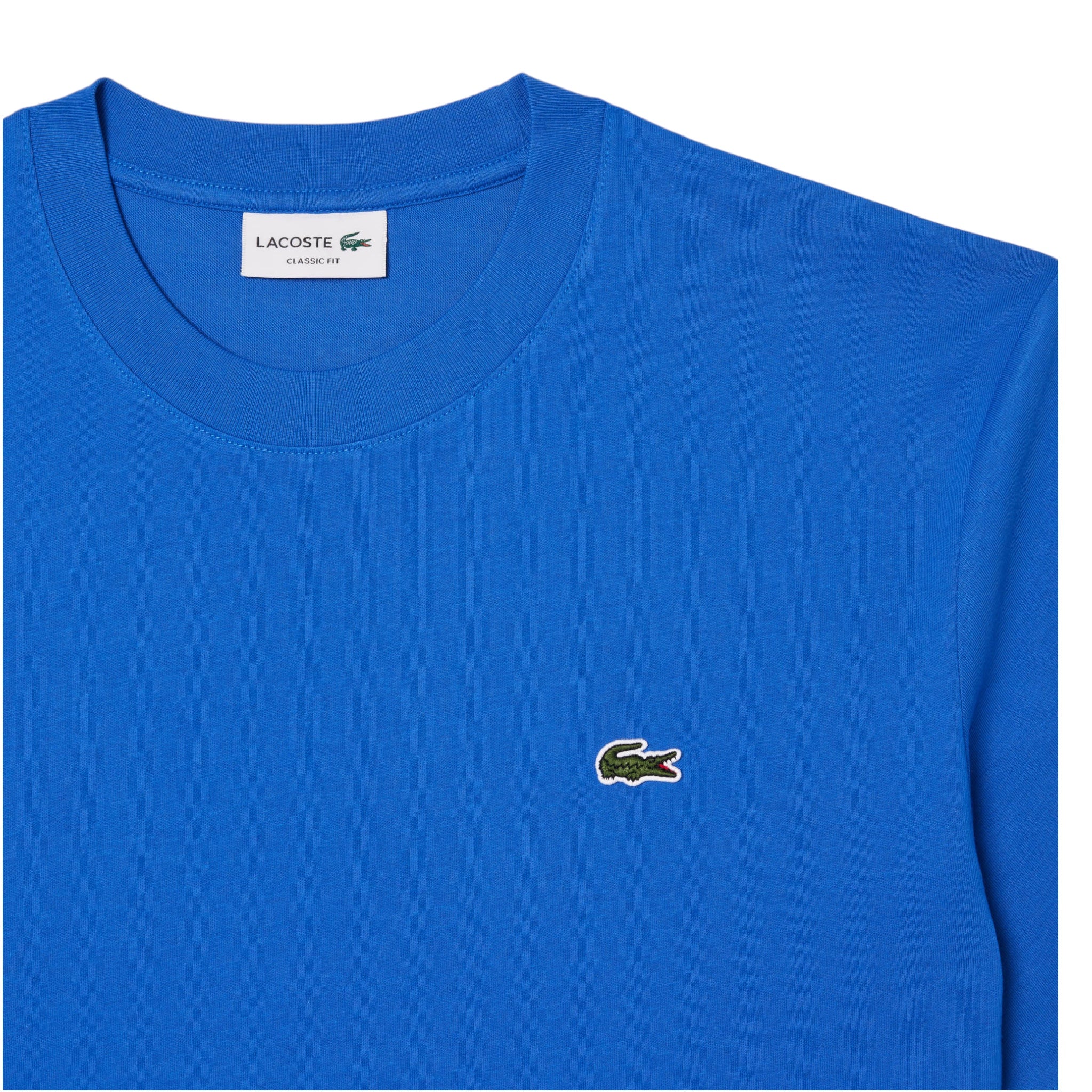 Classic Fit Cobalt Blue Jersey T-Shirt TH731800IXW Lacoste