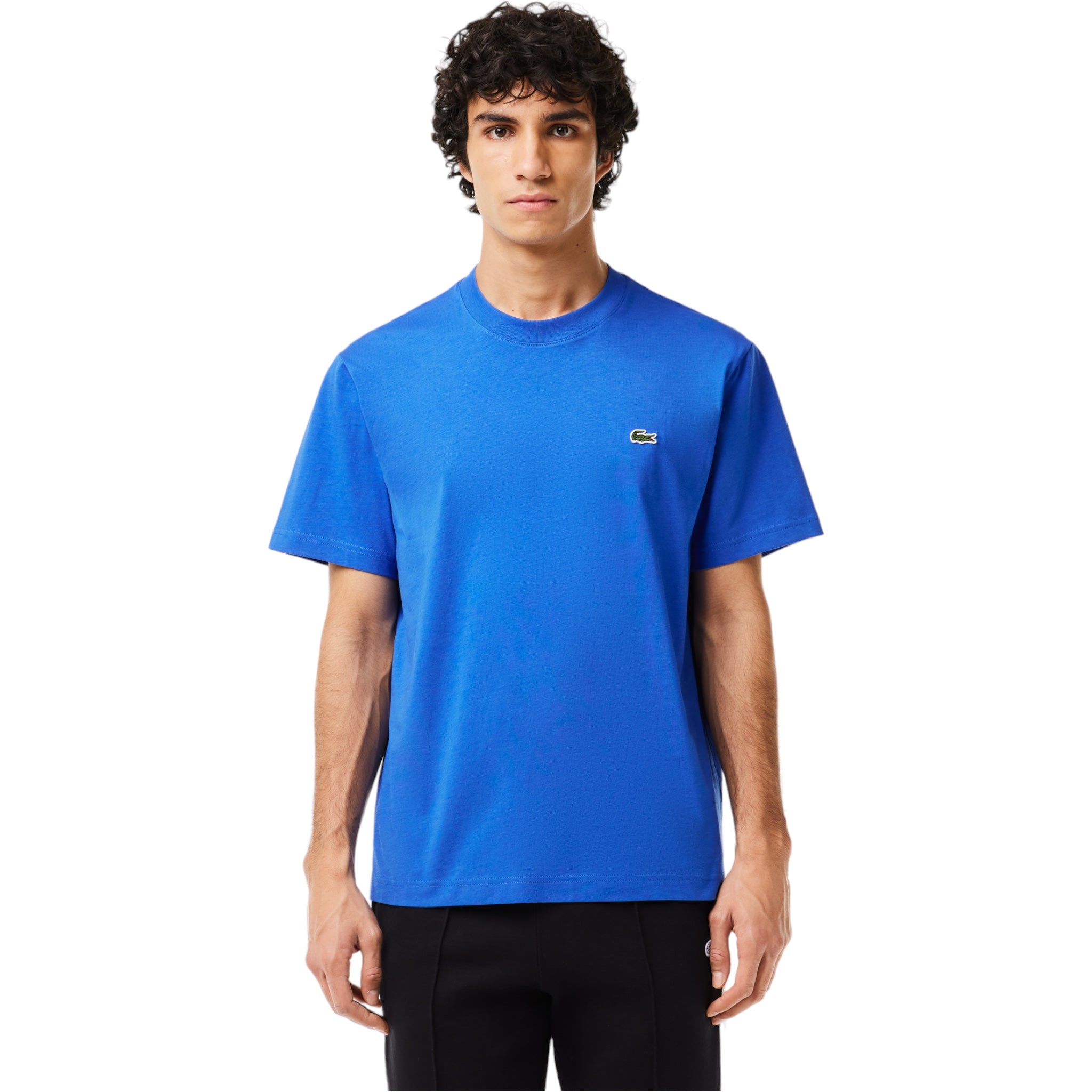 Kobaltblaues Jersey-T-Shirt mit klassischer Passform TH731800IXW Lacoste